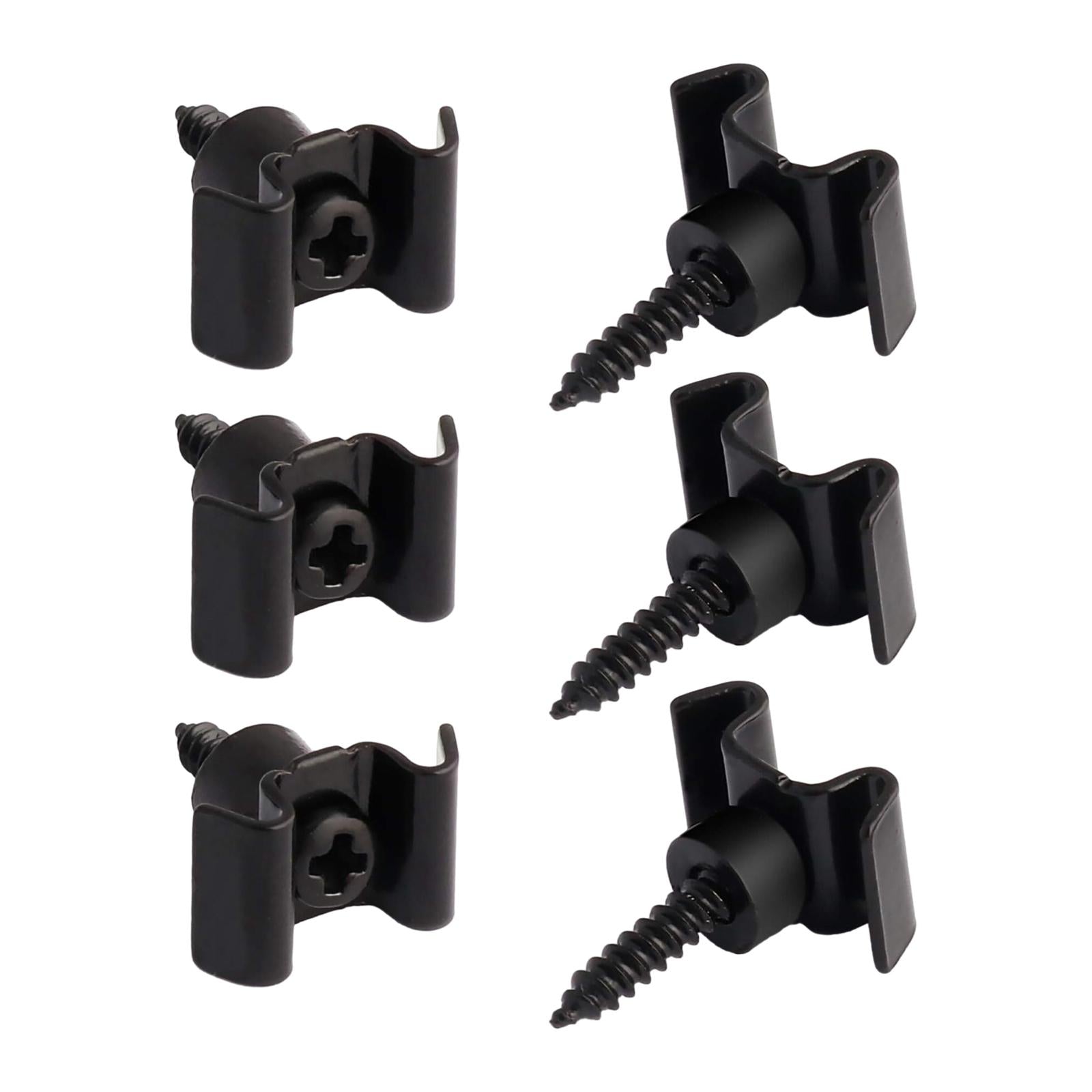 Guide Slot String Holder Durable String Retainer Guides for Classical Guitar Black