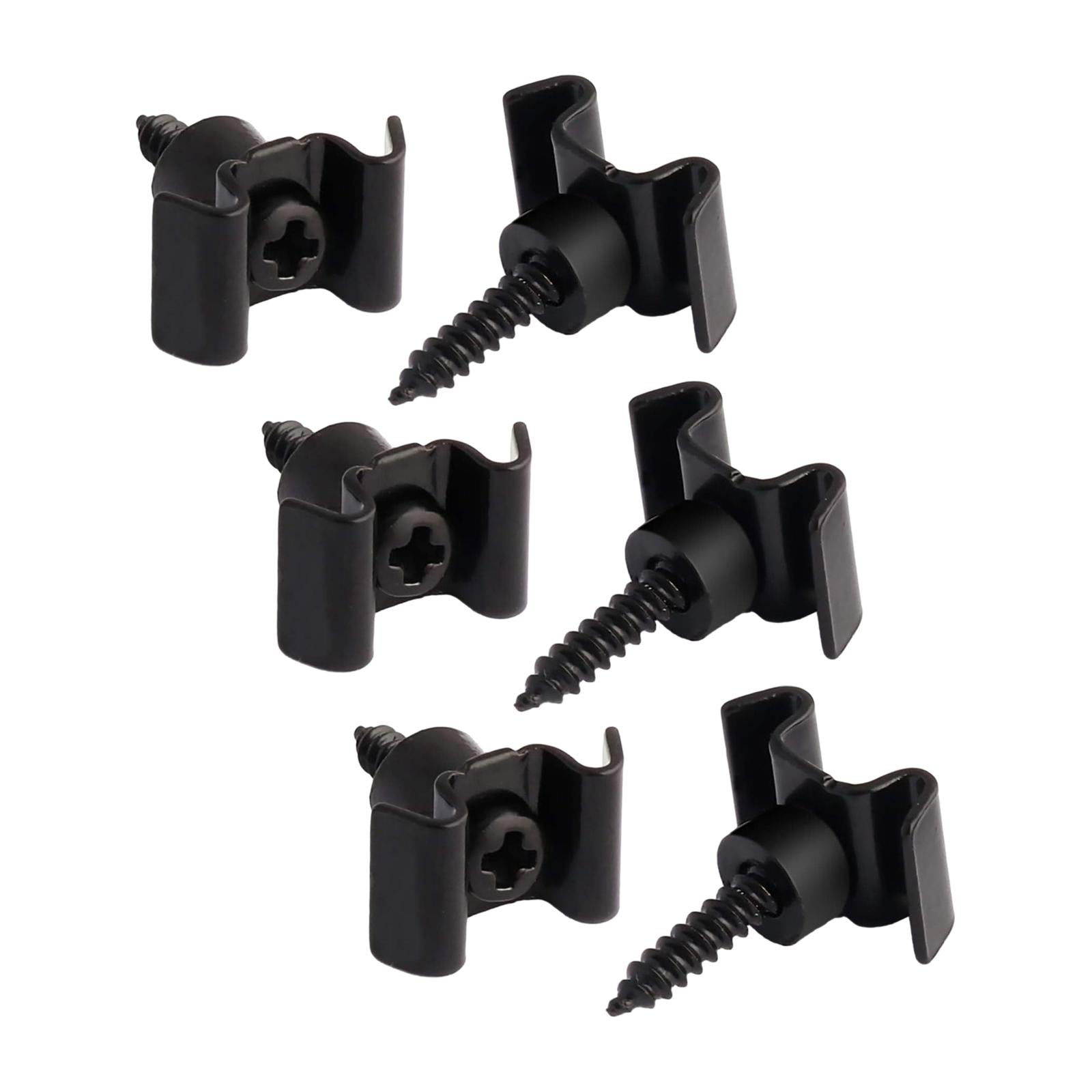 Guide Slot String Holder Durable String Retainer Guides for Classical Guitar Black