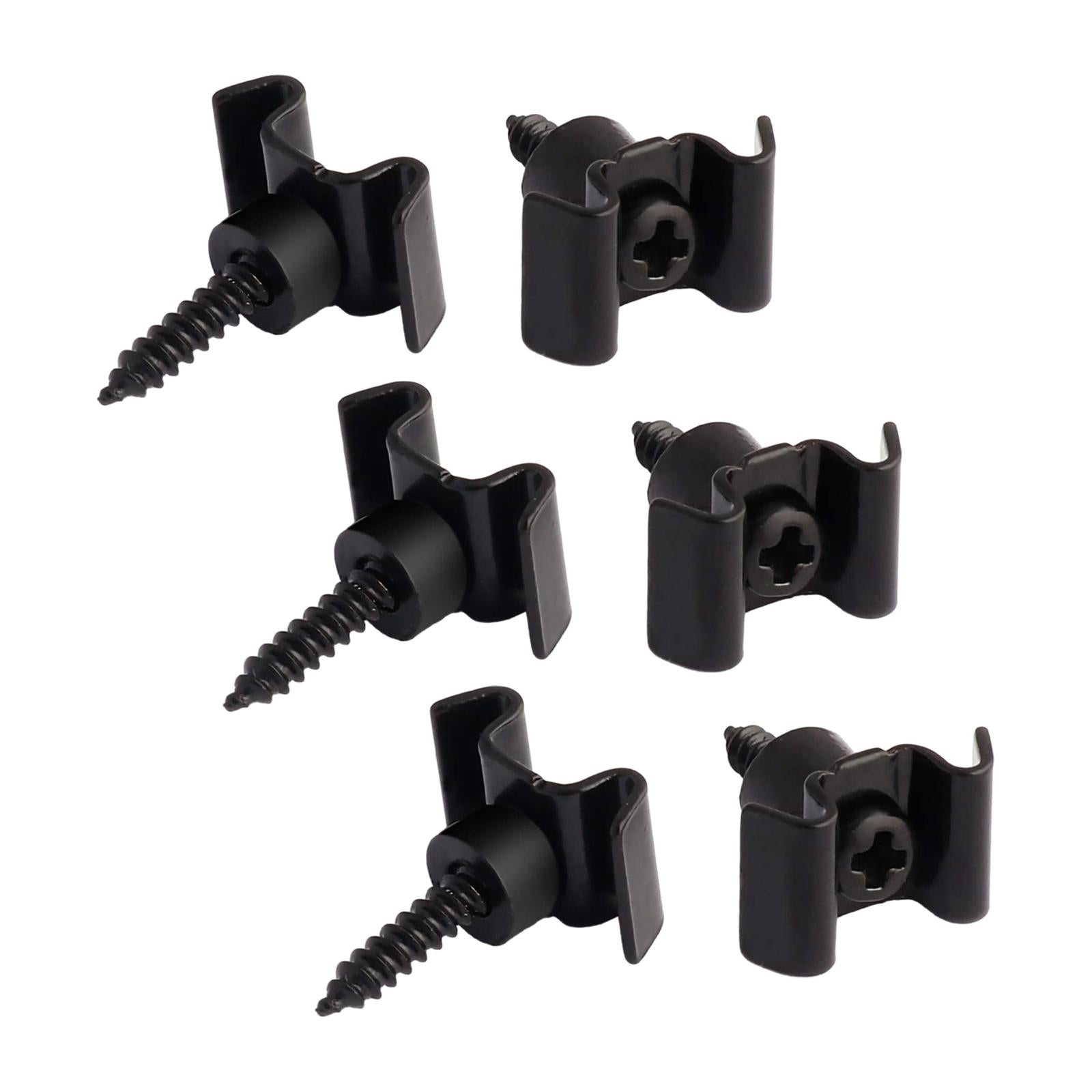 Guide Slot String Holder Durable String Retainer Guides for Classical Guitar Black