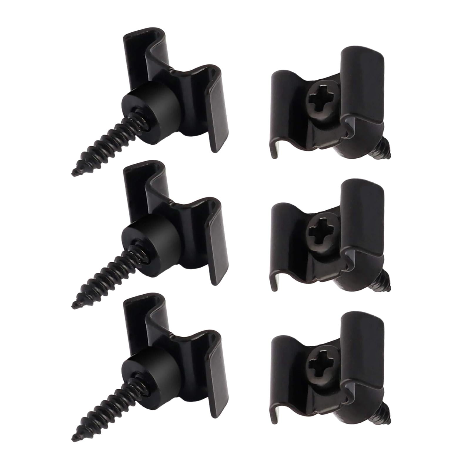 Guide Slot String Holder Durable String Retainer Guides for Classical Guitar Black