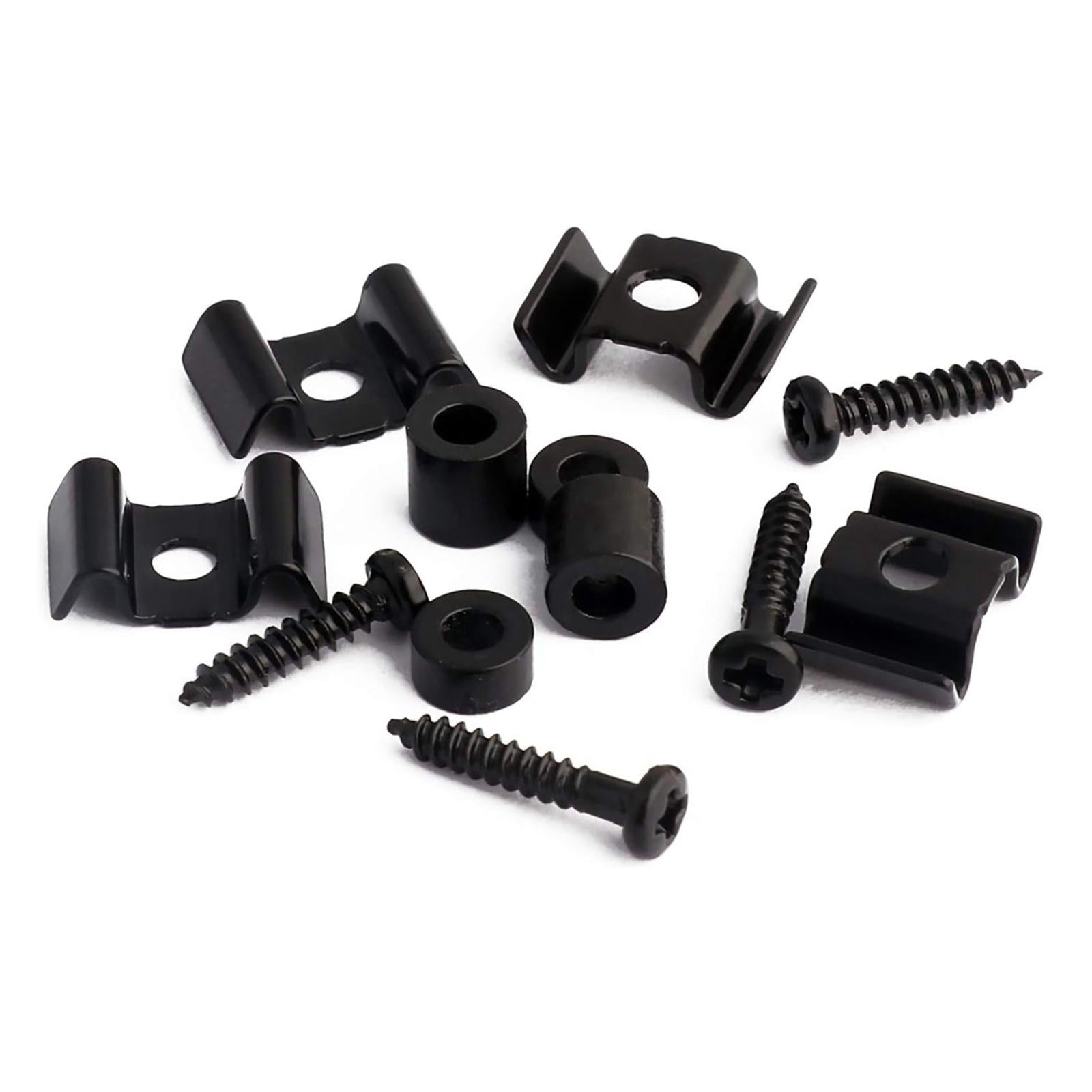 Guide Slot String Holder Durable String Retainer Guides for Classical Guitar Black