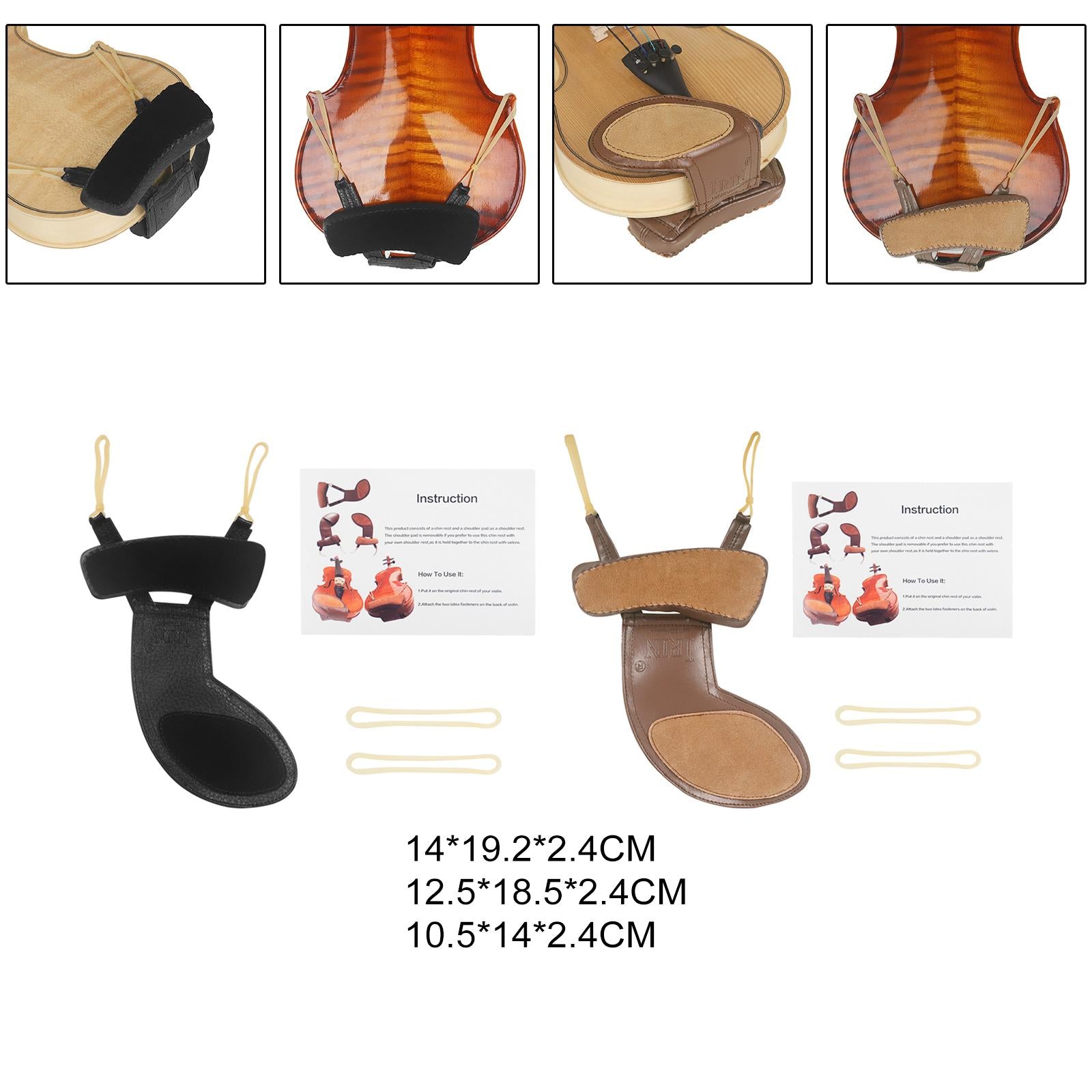 Violin Shoulder Pad Anti Slip Violin Chinrest Cushion for Violin Accessories style A