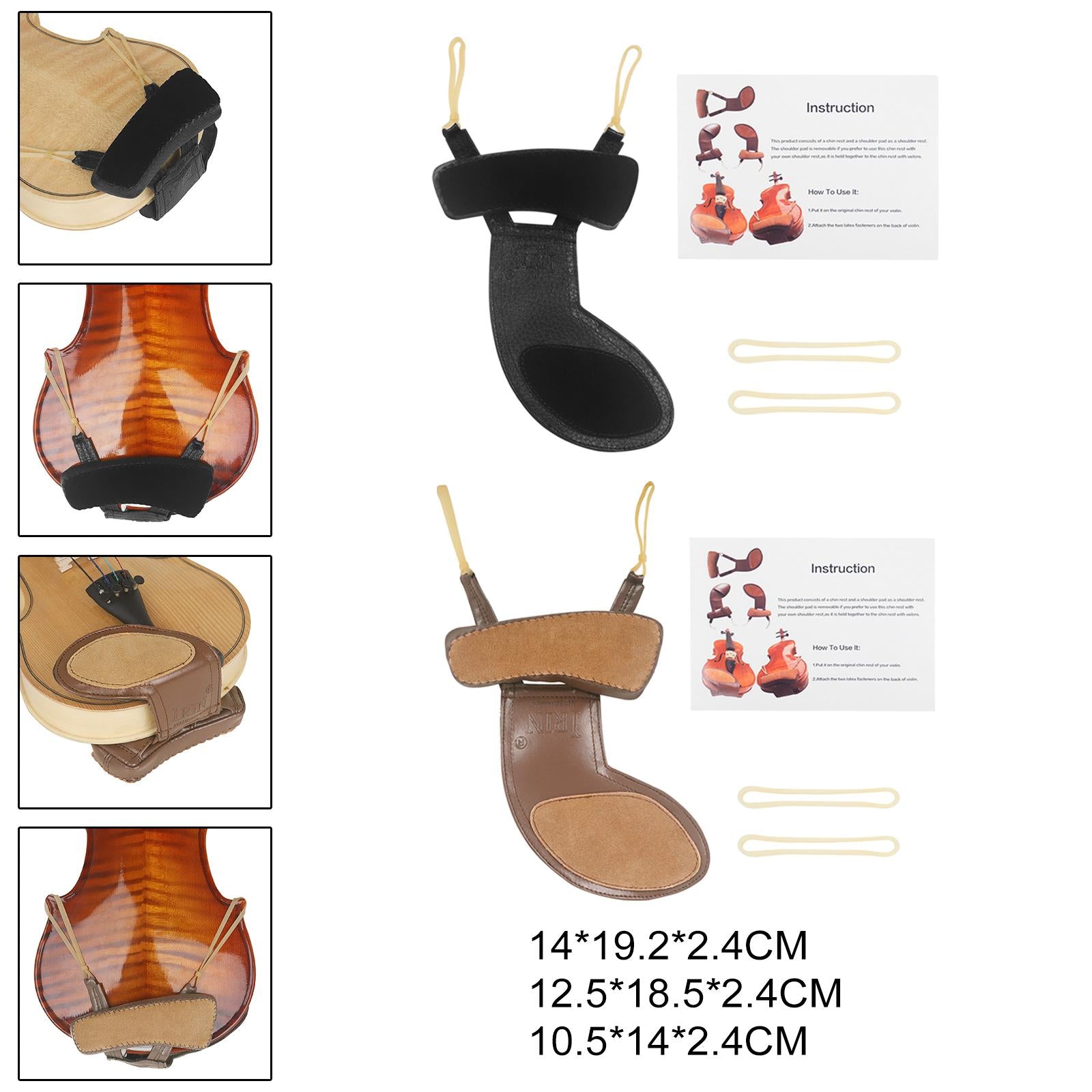 Violin Shoulder Pad Anti Slip Violin Chinrest Cushion for Violin Accessories style A