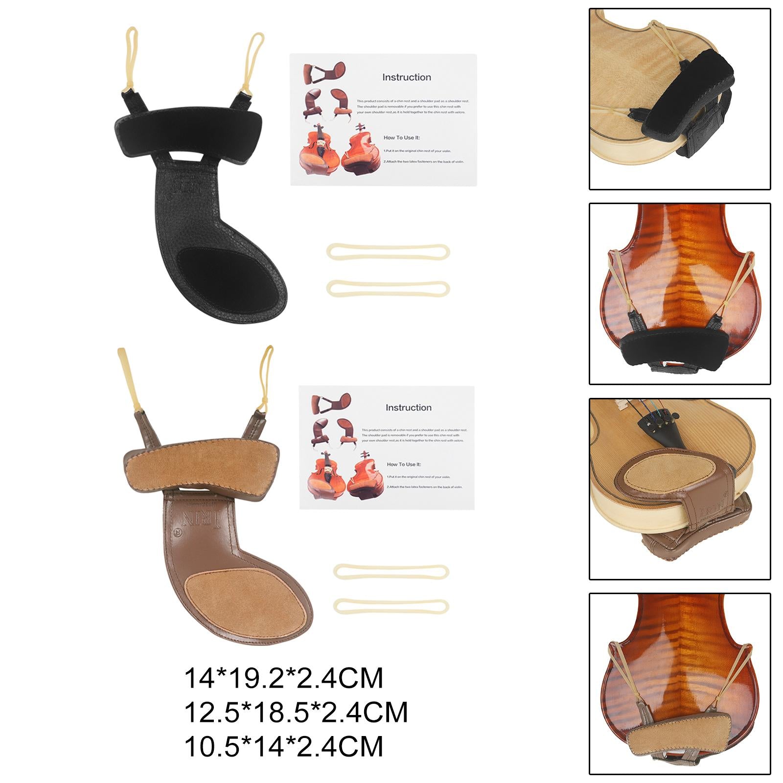 Violin Shoulder Pad Anti Slip Violin Chinrest Cushion for Violin Accessories style A