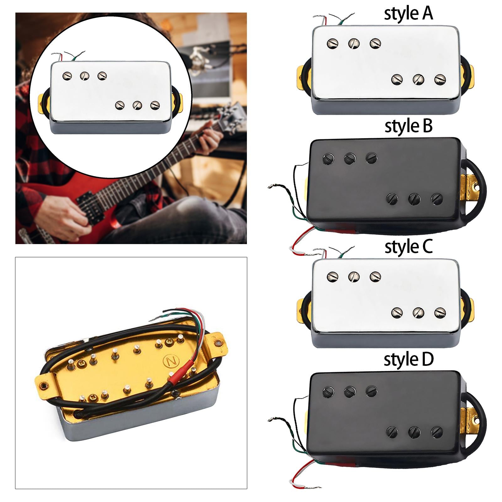 Electric Guitar Neck Bridge Pickup Humbucker Double Coil for Electric Guitar style A