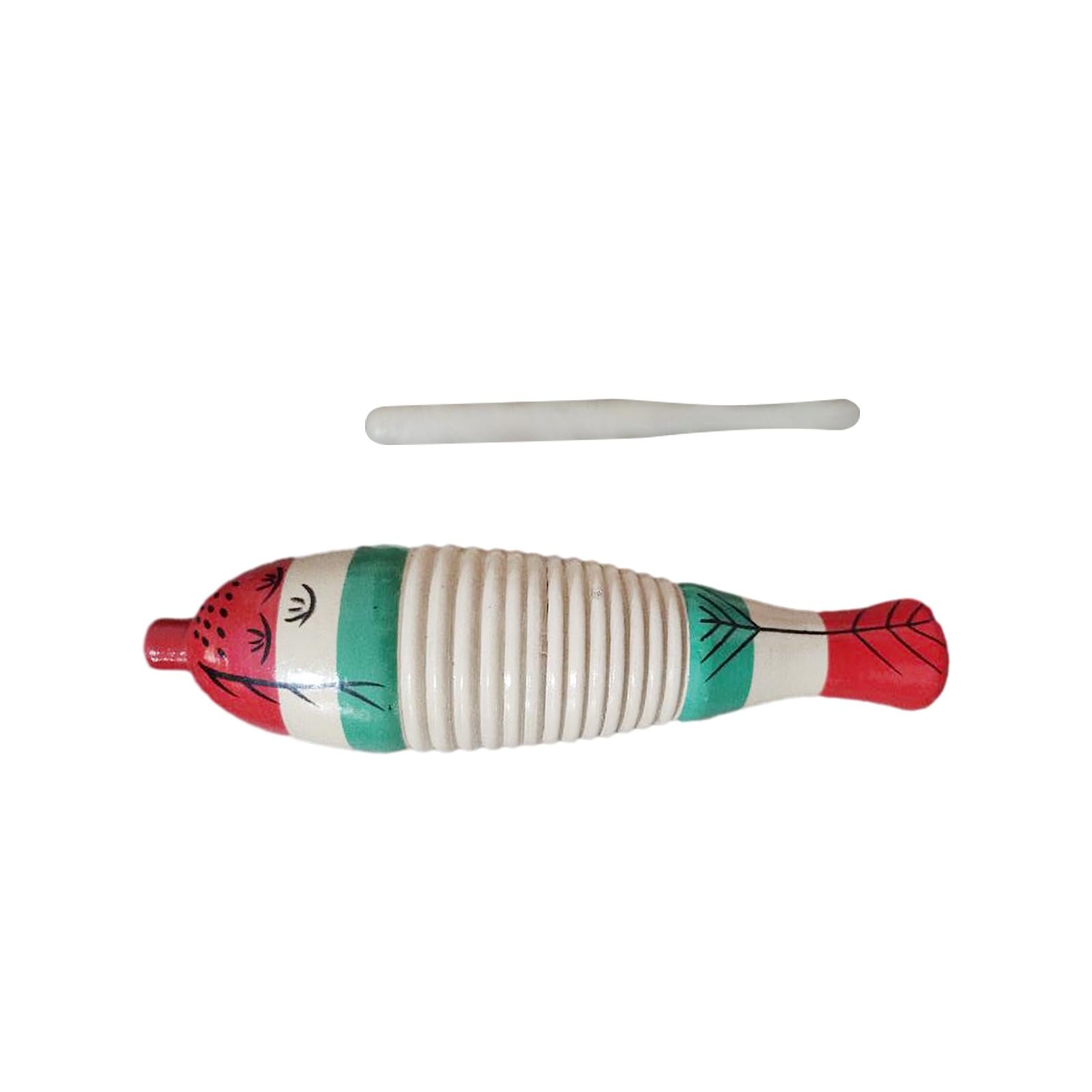 Percussion Fish Guiro Durable Wooden Guillo for Activities Kindergarten Home