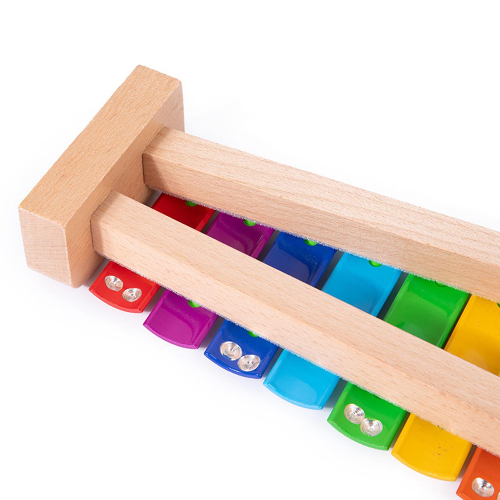 15 Note Xylophone Hand Percussion Musical Toy for Players Band Birthday Gift Multicolor