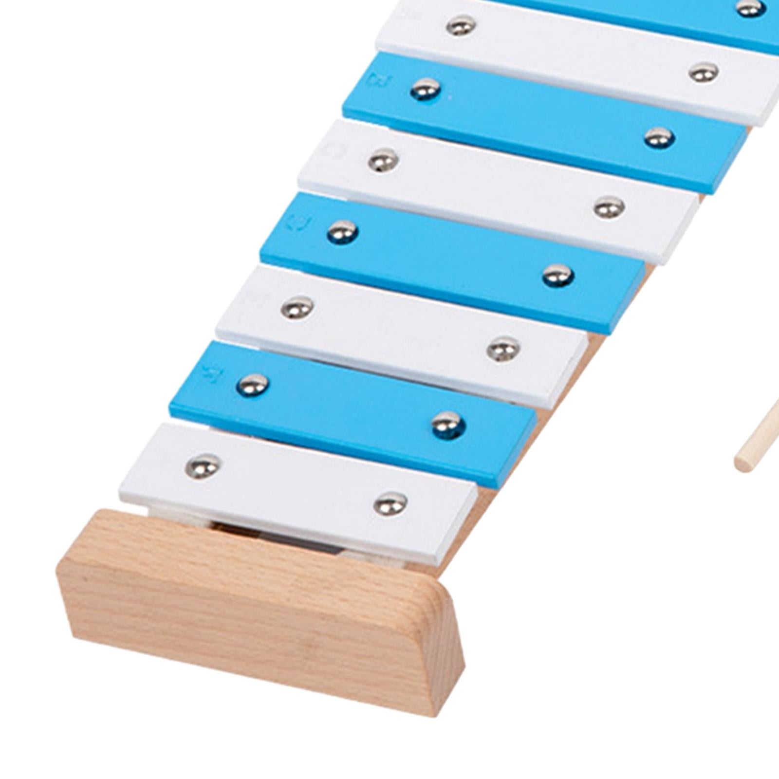 15 Note Xylophone Hand Percussion Musical Toy for Players Band Birthday Gift Blue