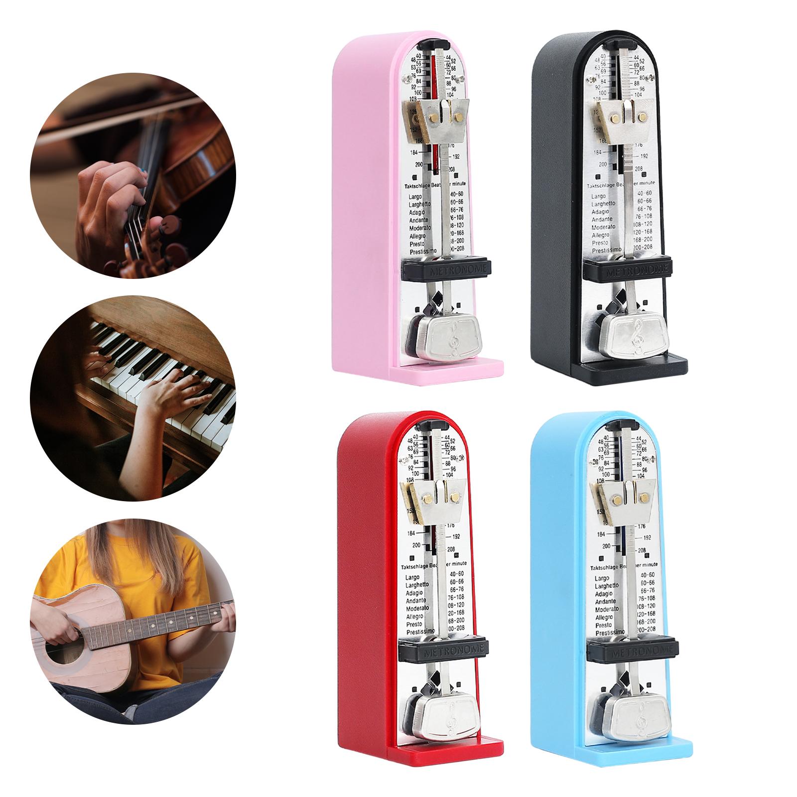 Mechanical Metronome Universal Metronome for Guitar Ukulele Music Instrument Black