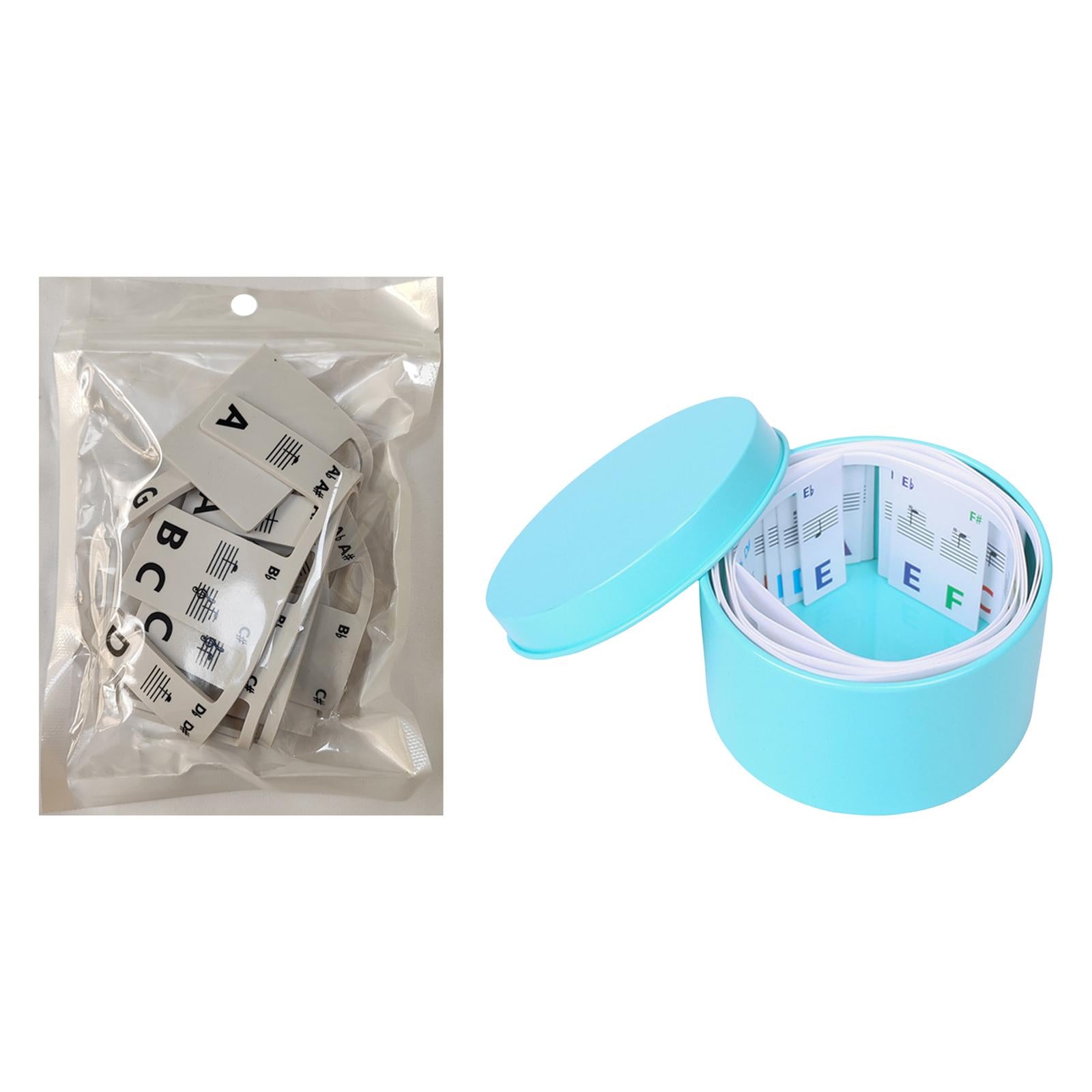 2xPiano Sticker for Beginner Reusable for Piano Room Practicing Taking Lessons black