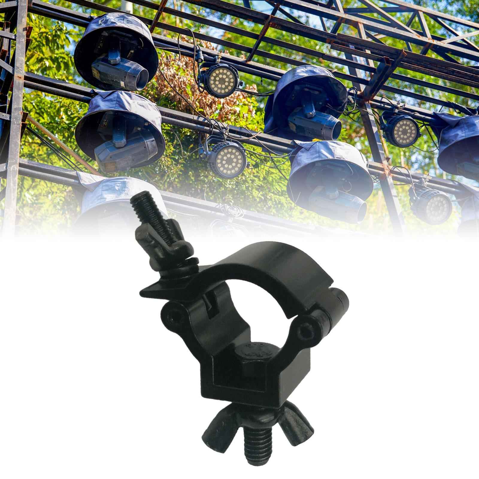 Stage Light Clamp Aluminum DJ Light Clamp for Lights LED Stage Lighting Black for 24 to 26mm