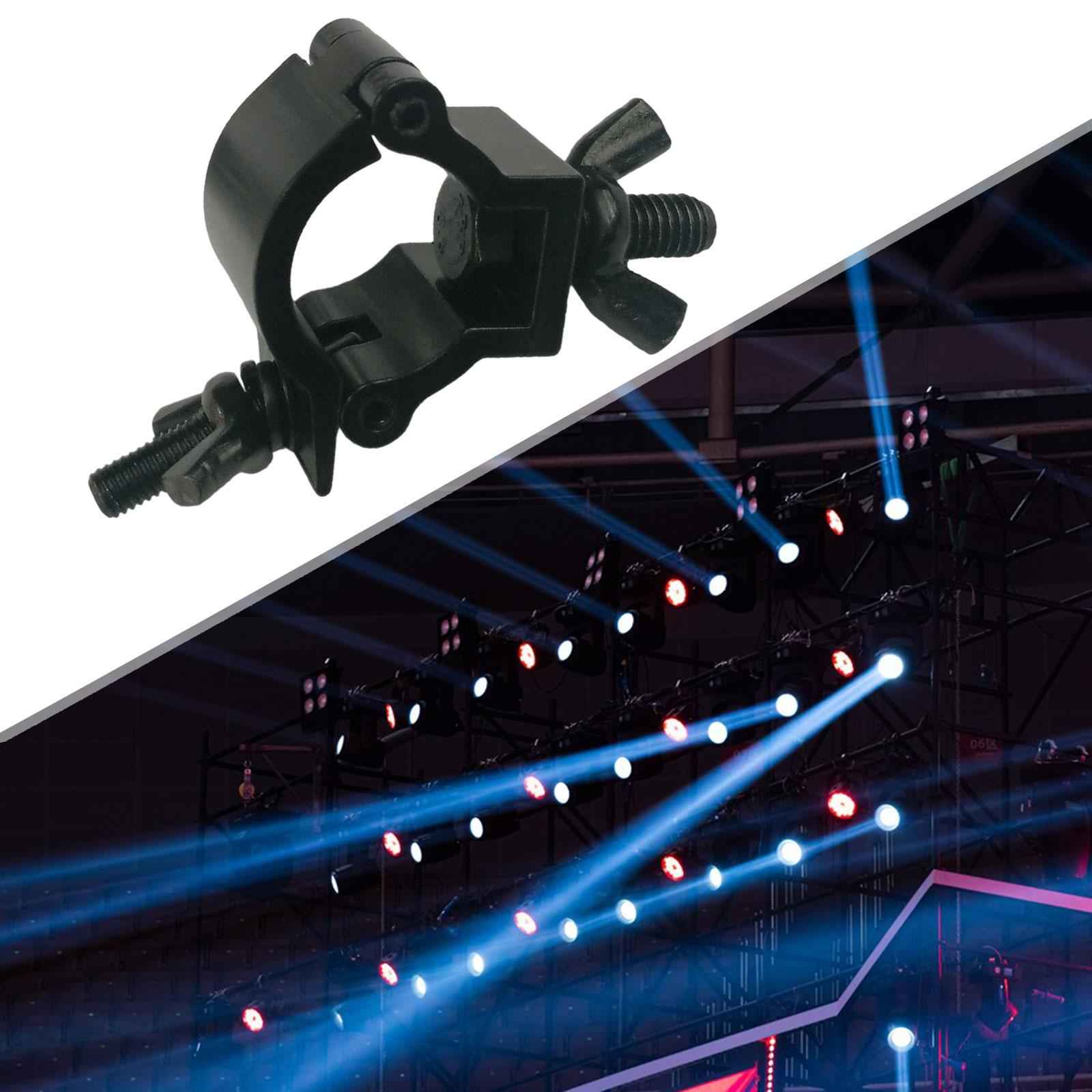 Stage Light Clamp Aluminum DJ Light Clamp for Lights LED Stage Lighting Black for 24 to 26mm