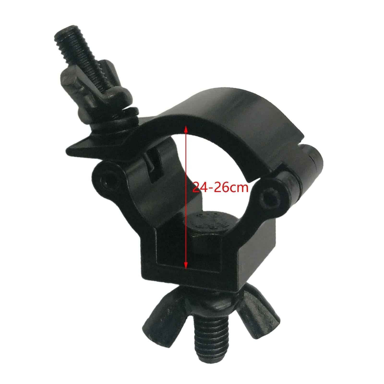 Stage Light Clamp Aluminum DJ Light Clamp for Lights LED Stage Lighting Black for 24 to 26mm