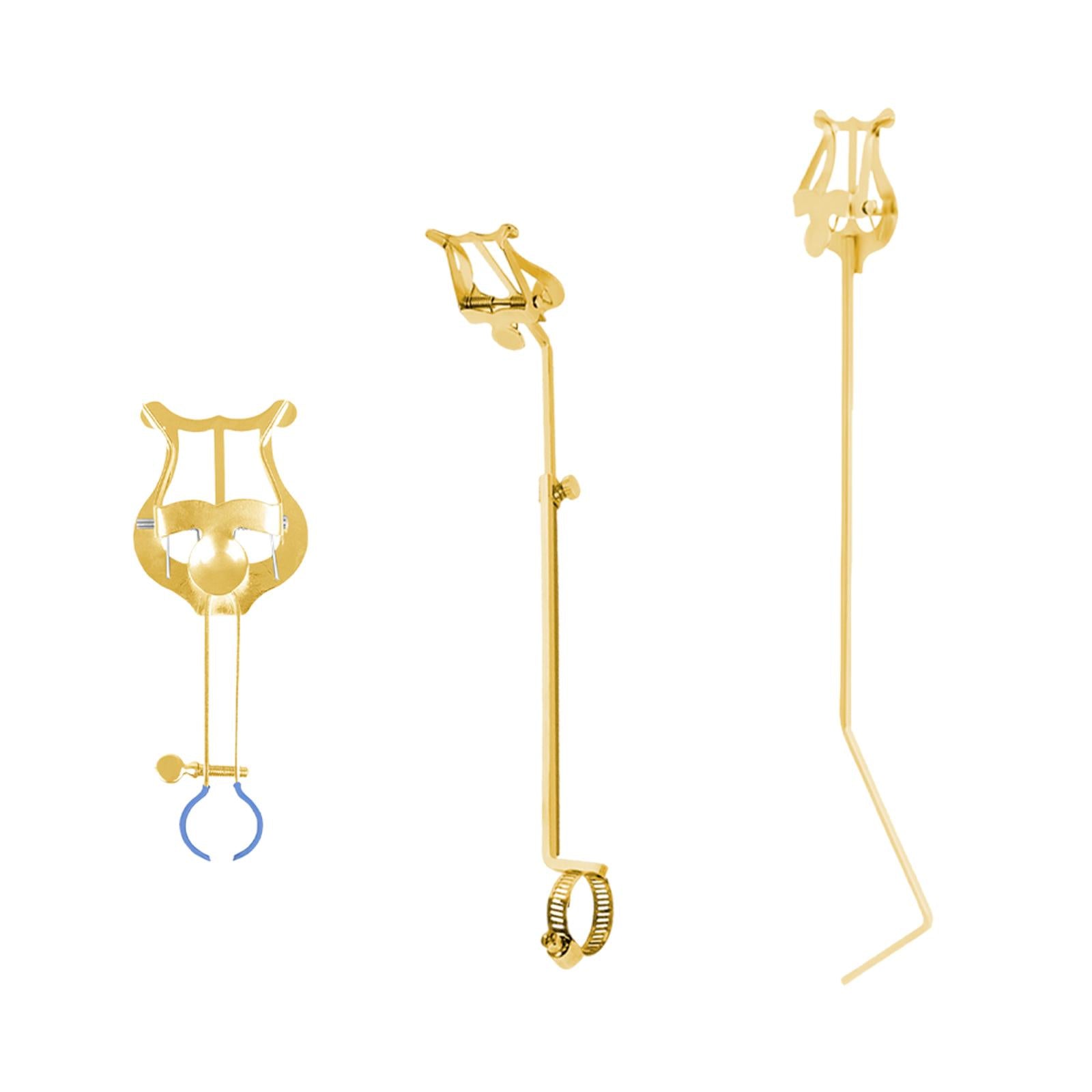 Clarinet Lyre Holder Lightweight Metal Clarinet Marching Lyre for Practicing 14.7x2.3x4.6cm