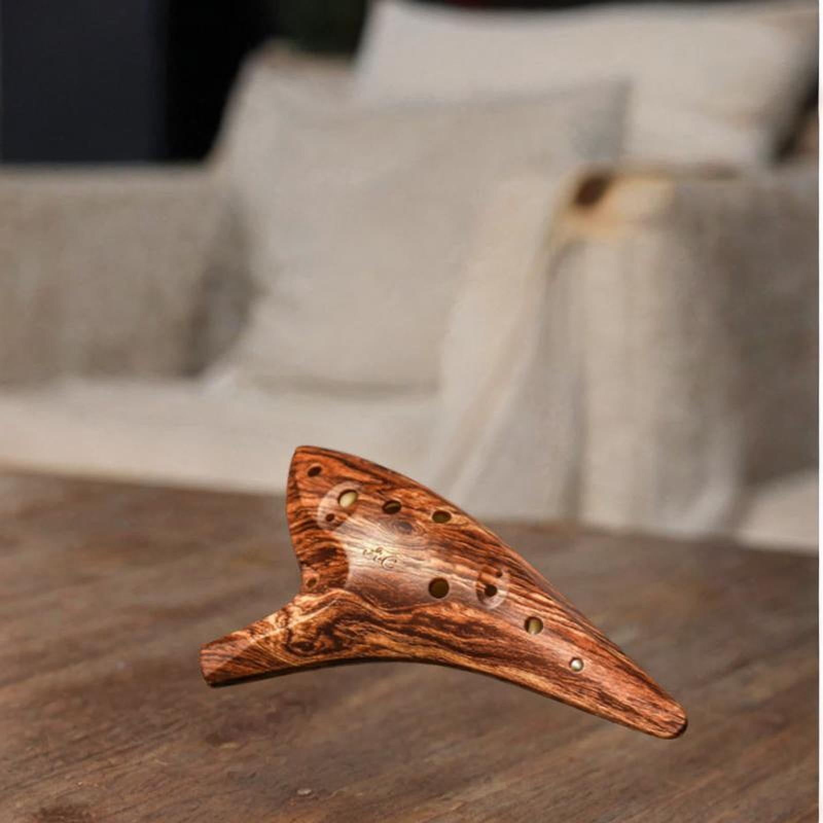 12 Hole Ocarina Accessories with Storage Bag for Girls Beginners Adults brown