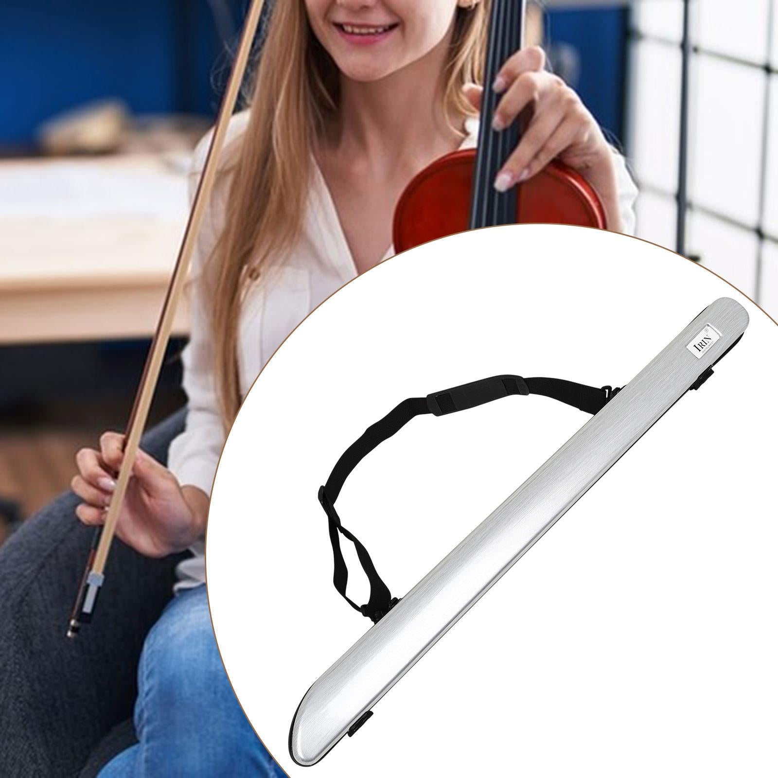 Bow Case Full Protection Portable Music Lover Gift Scratch Resistant Bow Box argent