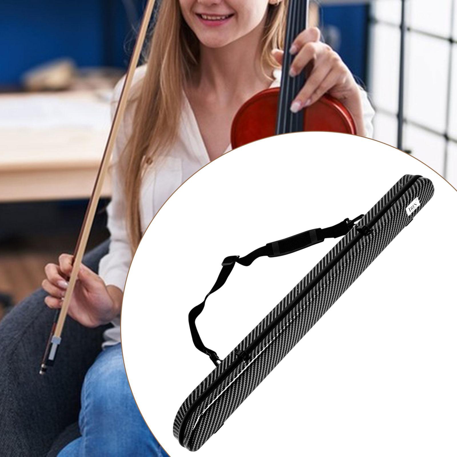 Bow Case Full Protection Portable Music Lover Gift Scratch Resistant Bow Box Carbon fiber texture
