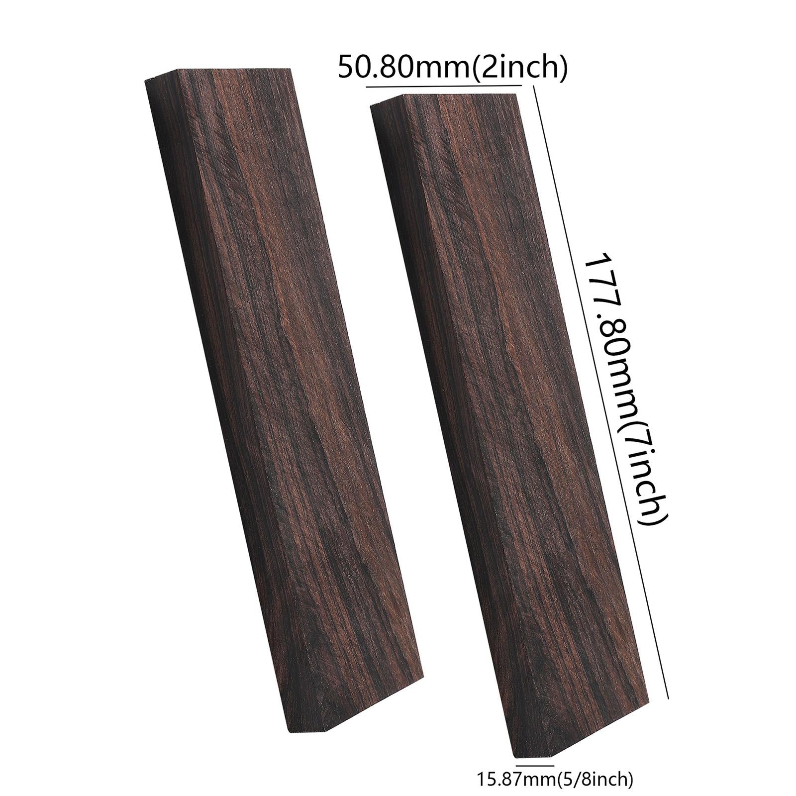 Blackwood Lumber DIY Guitar Picks Fades Resistant Handle DIY Material Lumber 2 pc