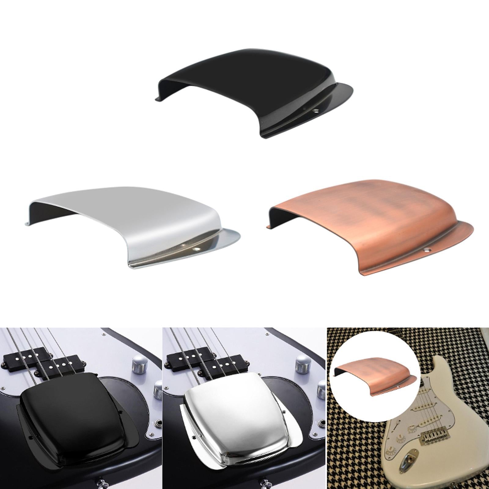 Bass Bridge Cover Stringed Musical Instrument Accessory Shell Aluminum Alloy Black