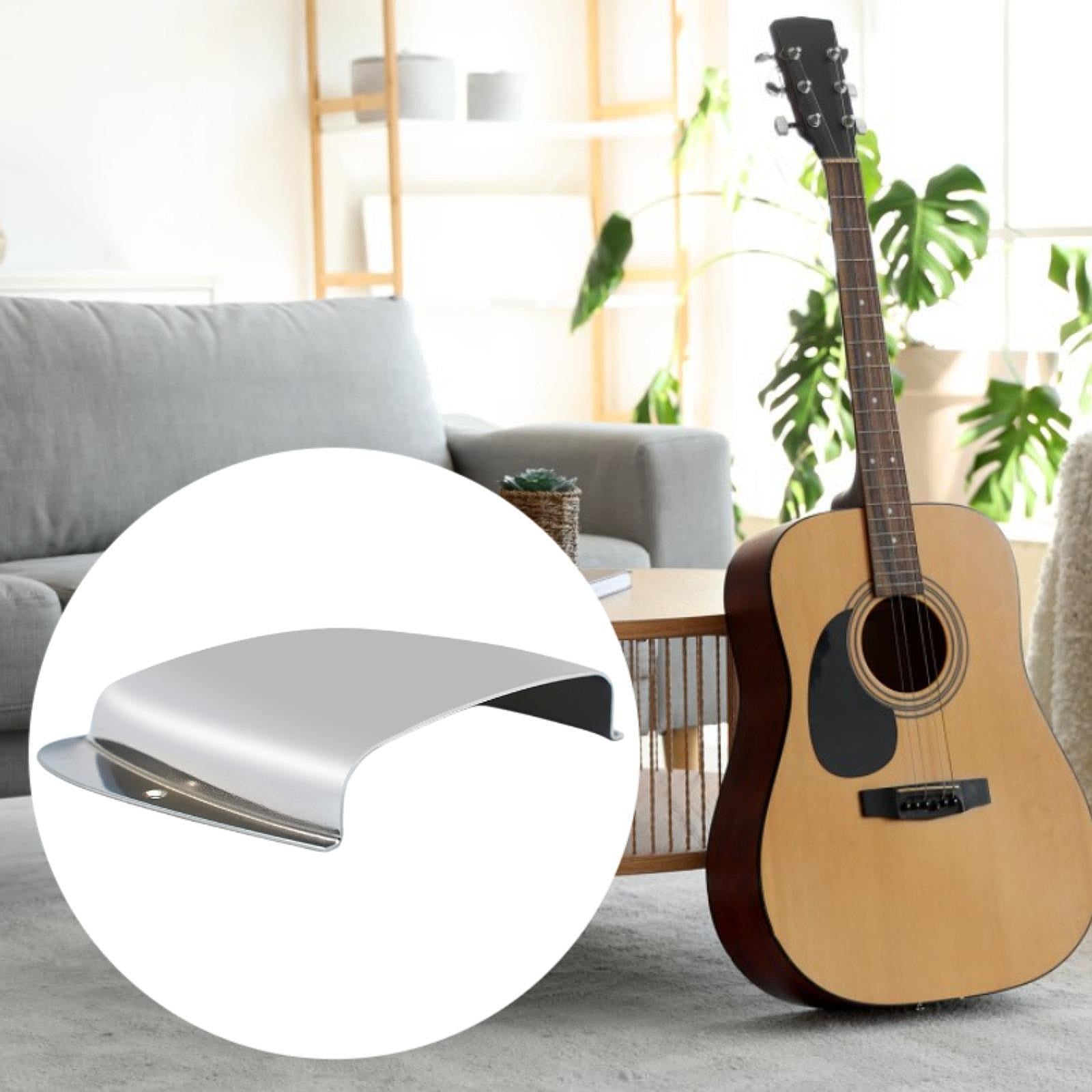 Bass Bridge Cover Stringed Musical Instrument Accessory Shell Aluminum Alloy Argent