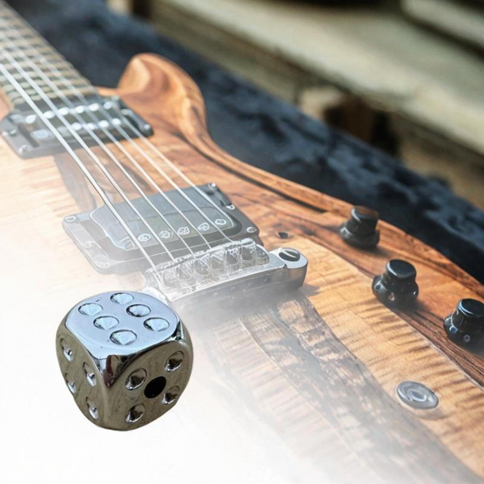 Bass Knob Metal Volume and Tone Control Knob for Electric Guitar Accessories argent