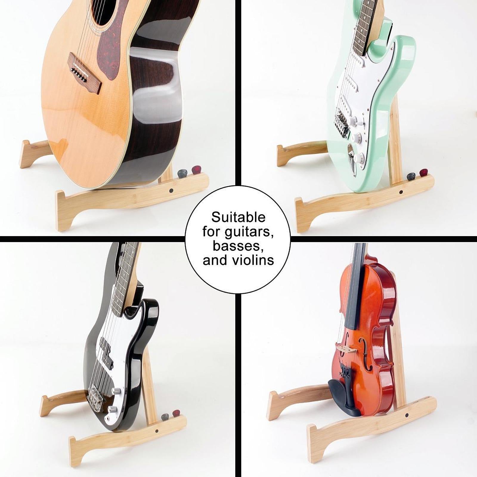 A Frame Foldable Guitar Stand for Electric Guitar Ukuleles Home Stage Travel