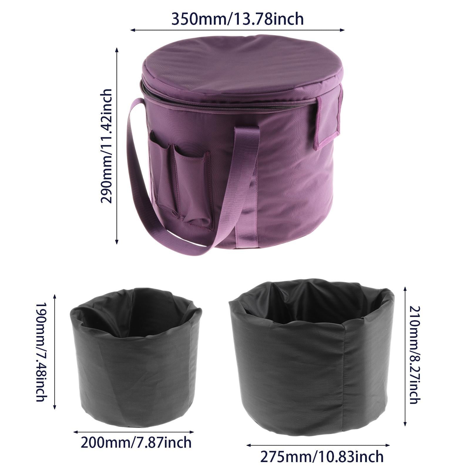 Crystal Singing Bowls Carry Case Travel Bag for Traveling Camping Meditation 11 inch