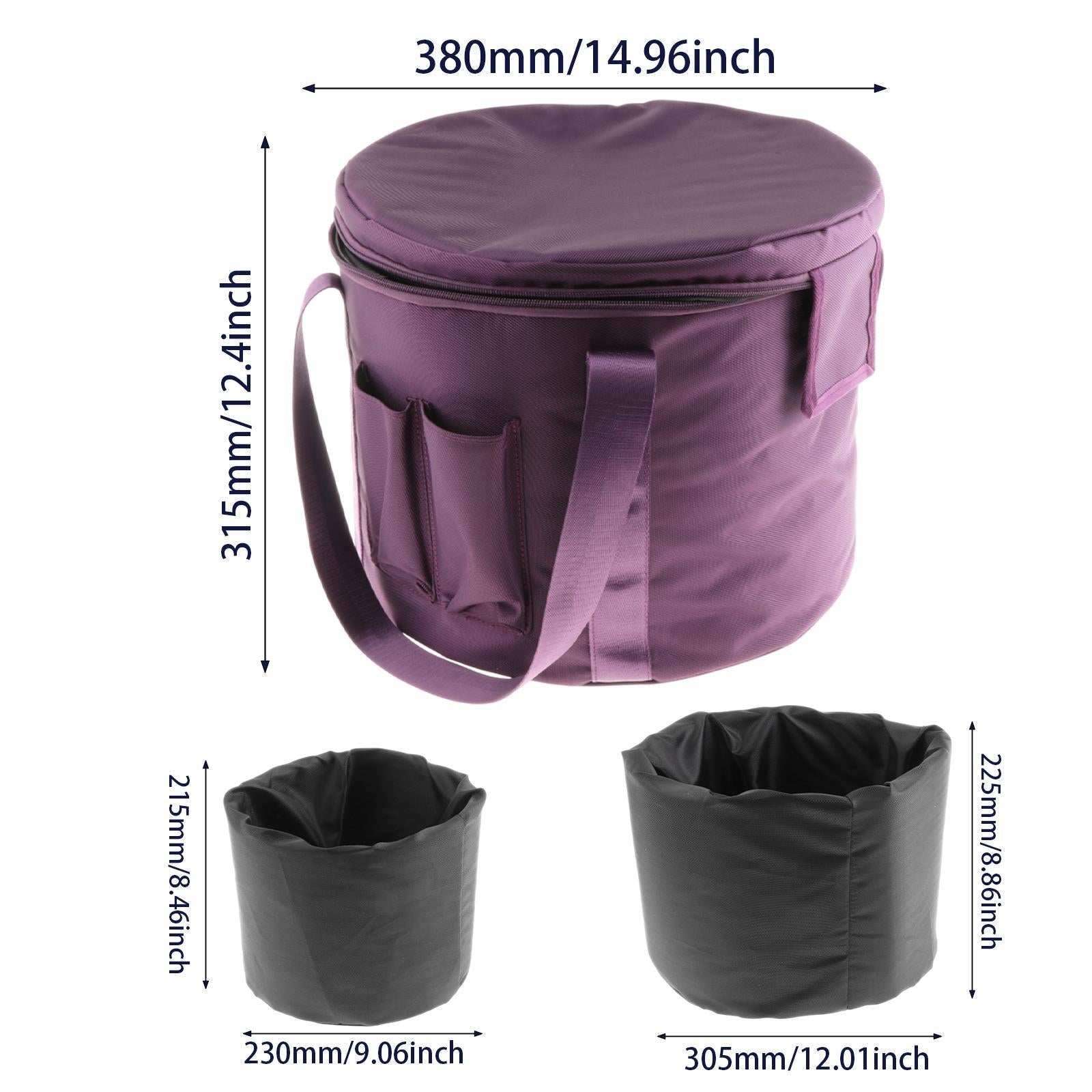 Crystal Singing Bowls Carry Case Travel Bag for Traveling Camping Meditation 13 inch