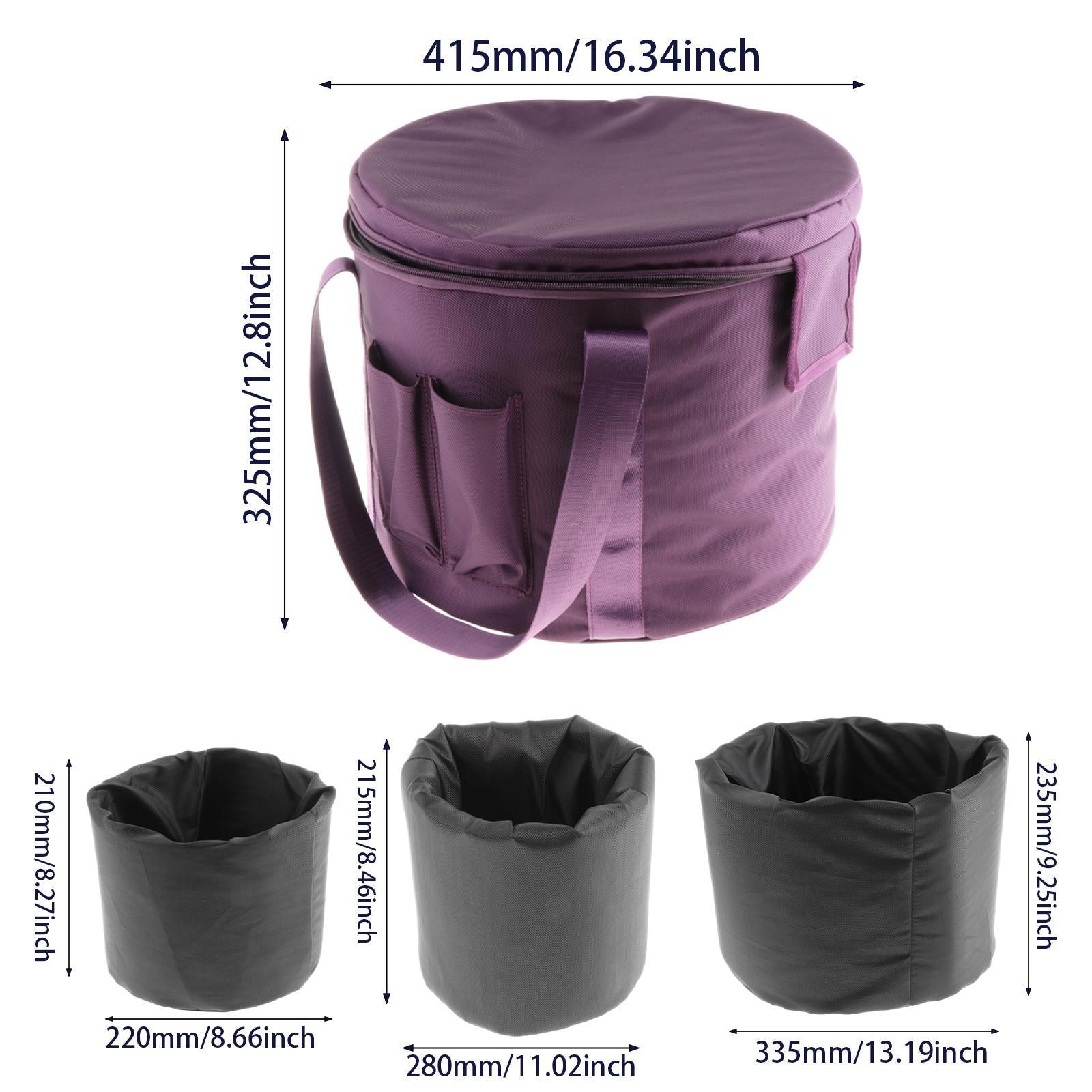 Crystal Singing Bowls Carry Case Travel Bag for Traveling Camping Meditation 14 inch