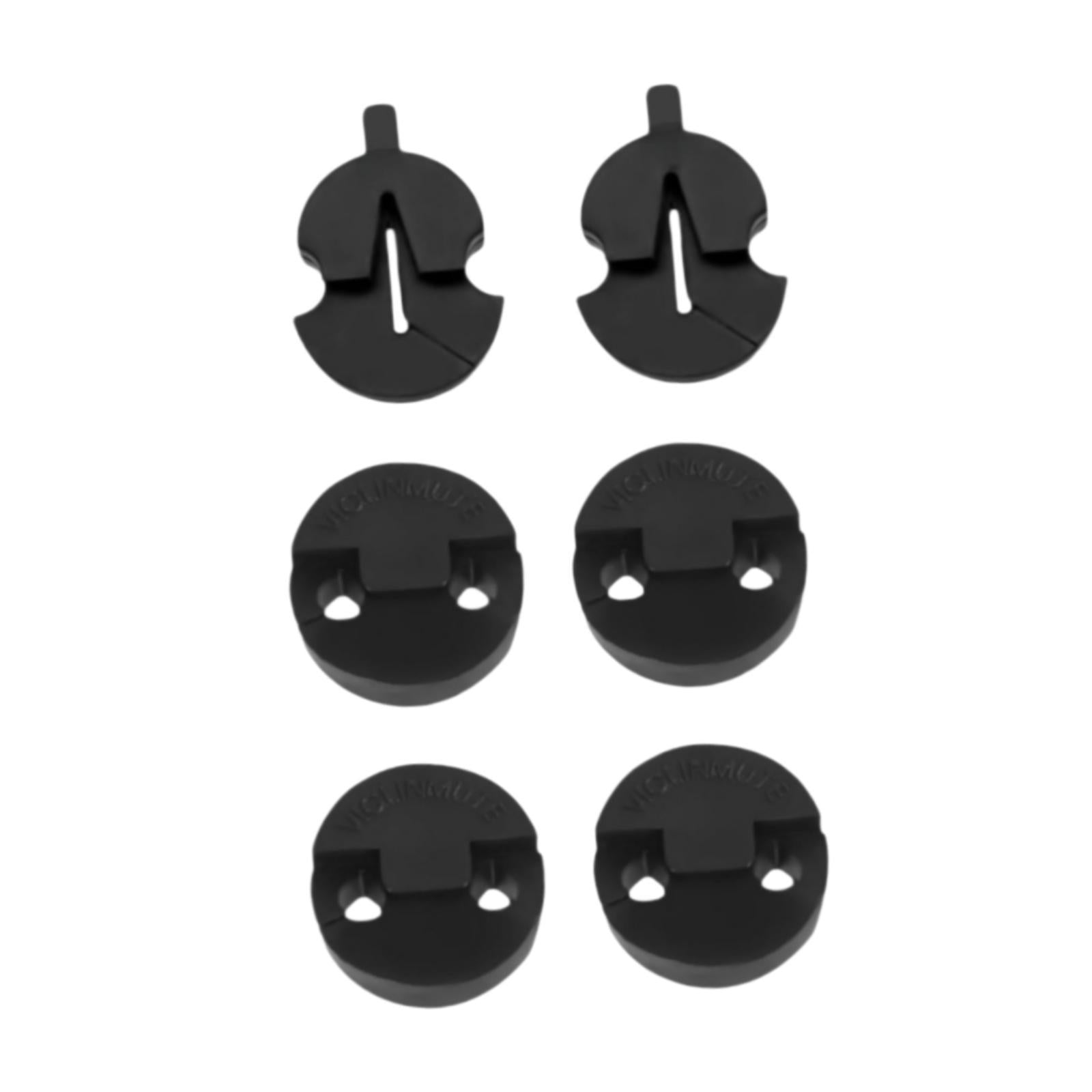 Violin Practice Mutes Replacement for Night Practice 4 Pack Round Style Mute