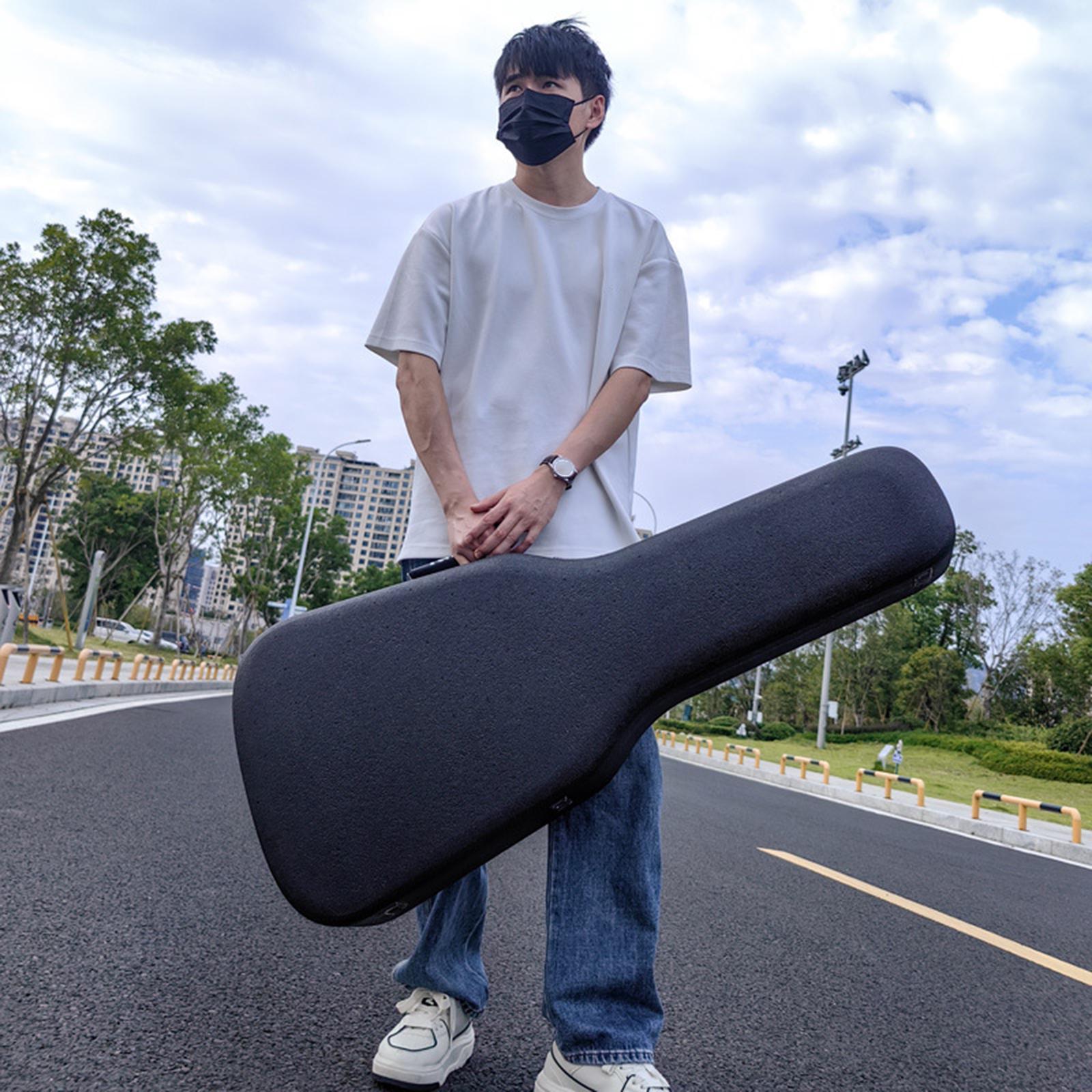 Guitar Case Handheld with Handle Thickened Straps Travel Electric Guitar Bag