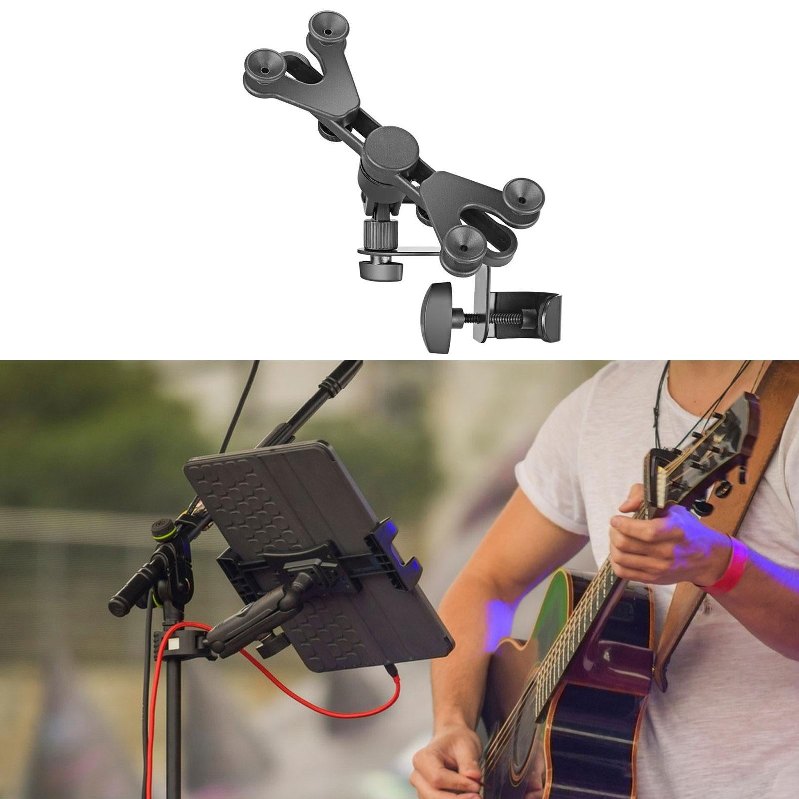Adjustable Phone Tablet Holder Guitar for and Music Stand Stylish