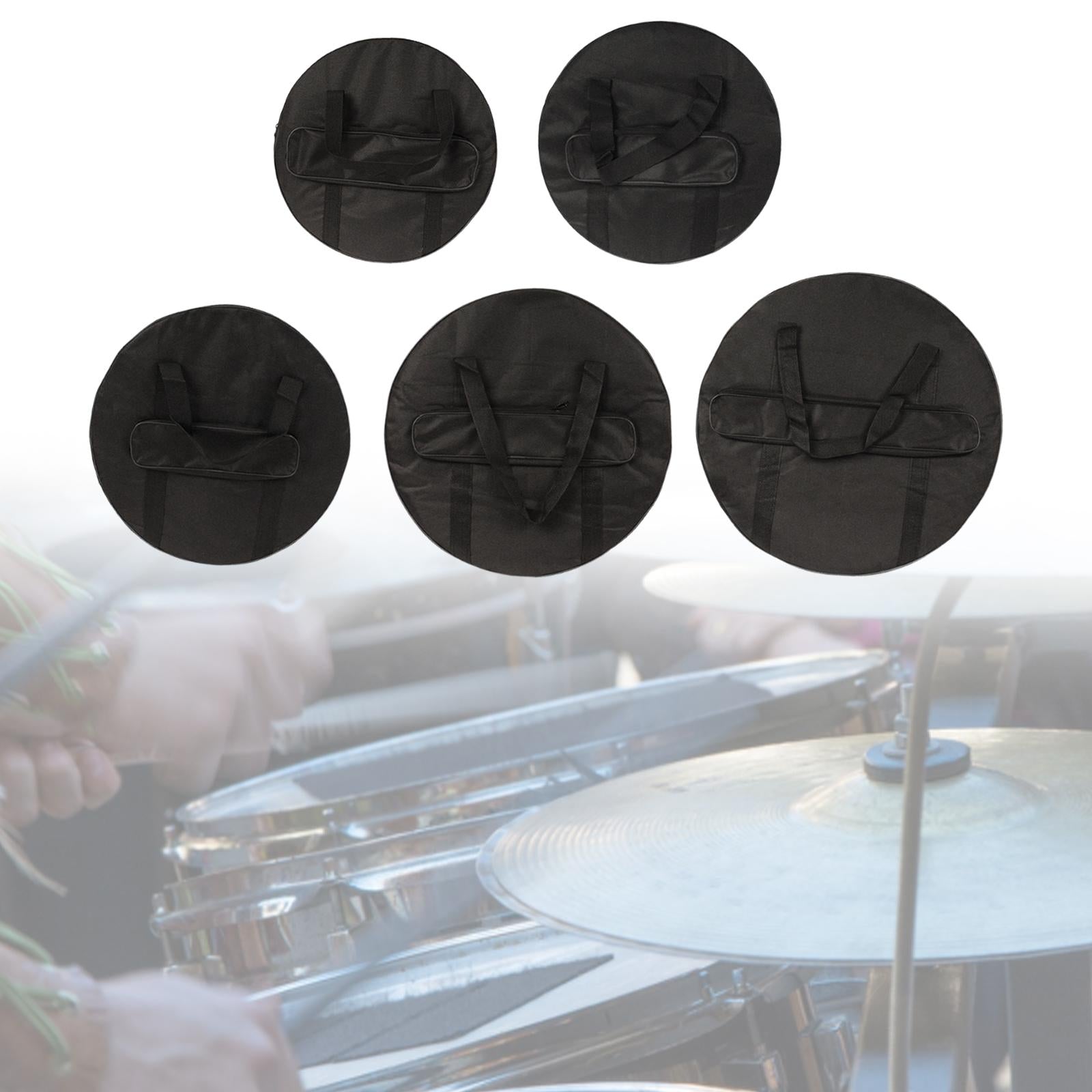 Cymbal Gig Bag Percussion Instruments with Carry Handle Carry Case 35cmx5.5cm
