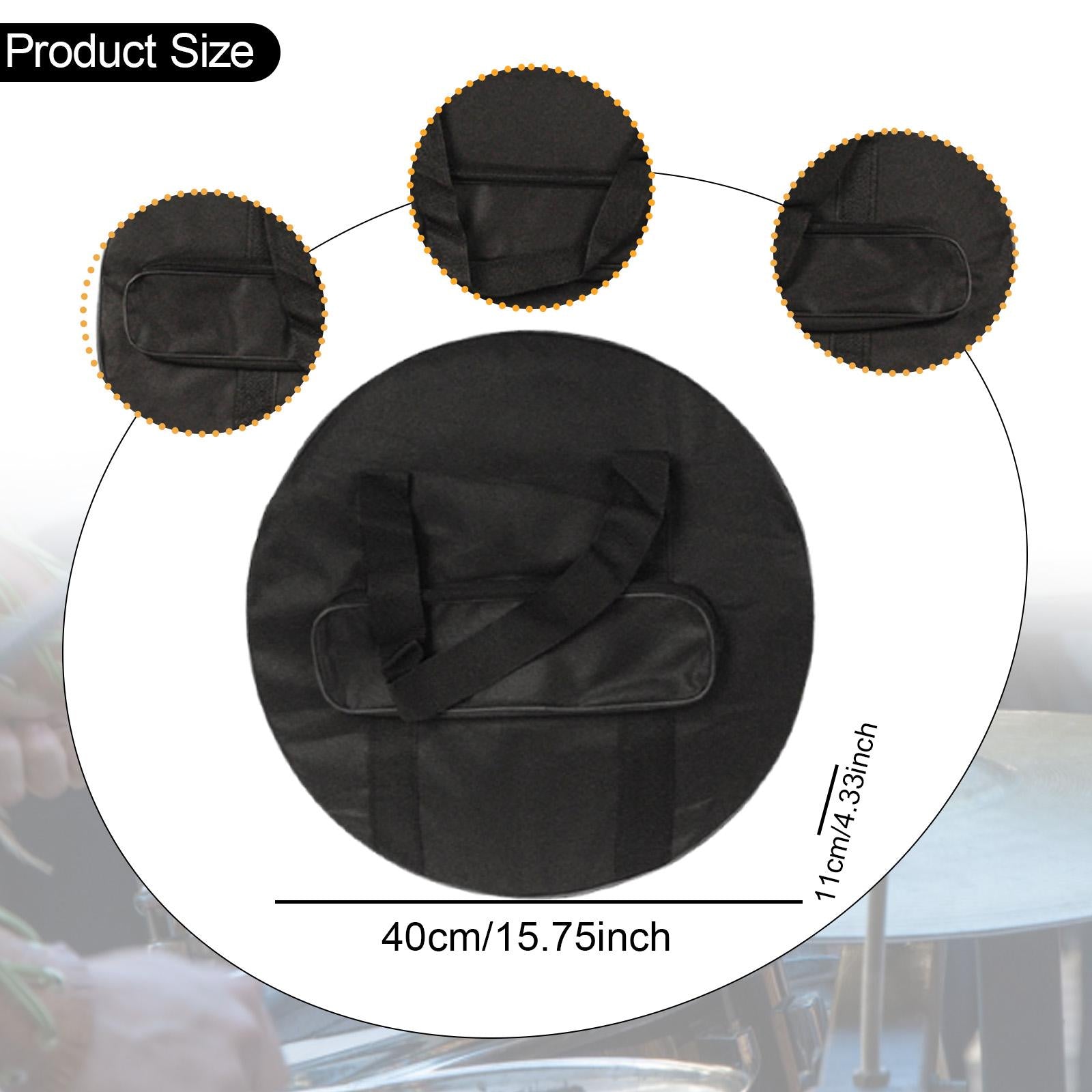 Cymbal Gig Bag Percussion Instruments with Carry Handle Carry Case 40cmx11cm
