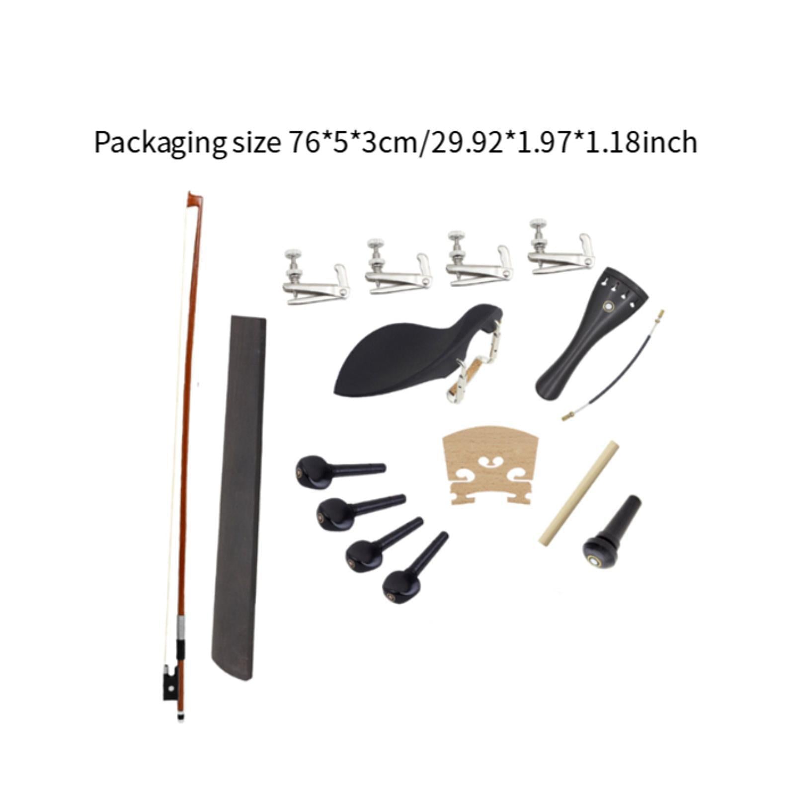 Violin Accessories Kit Bow Sound Post Endpin Sturdy Professional Fingerboard Style A