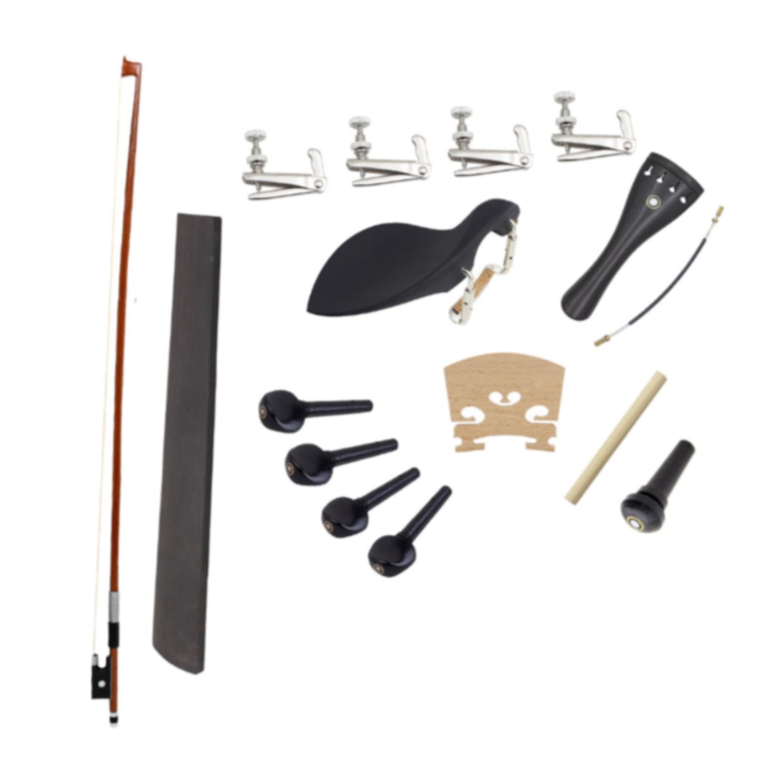 Violin Accessories Kit Bow Sound Post Endpin Sturdy Professional Fingerboard Style B