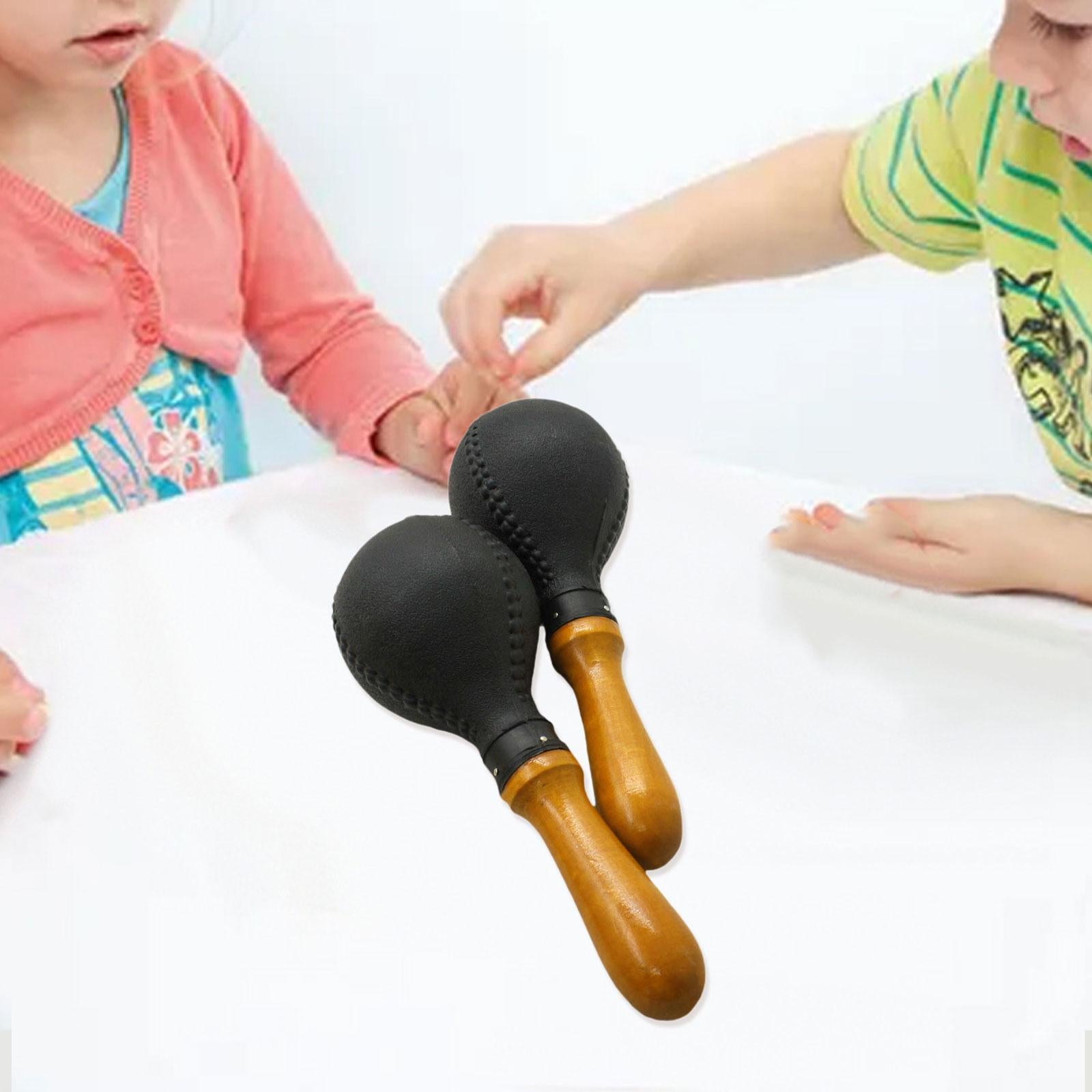 2 Pieces Maracas Professional Hand Percussion Rattles for Band Concert Party