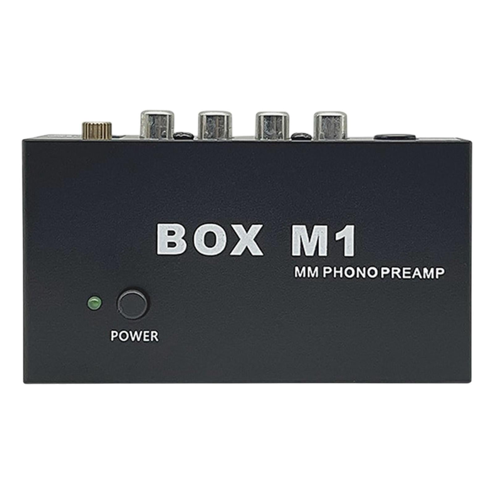 Box M1 Phono Preamplifier RCA Output Modern for Stereos Turntables DJ Mixers