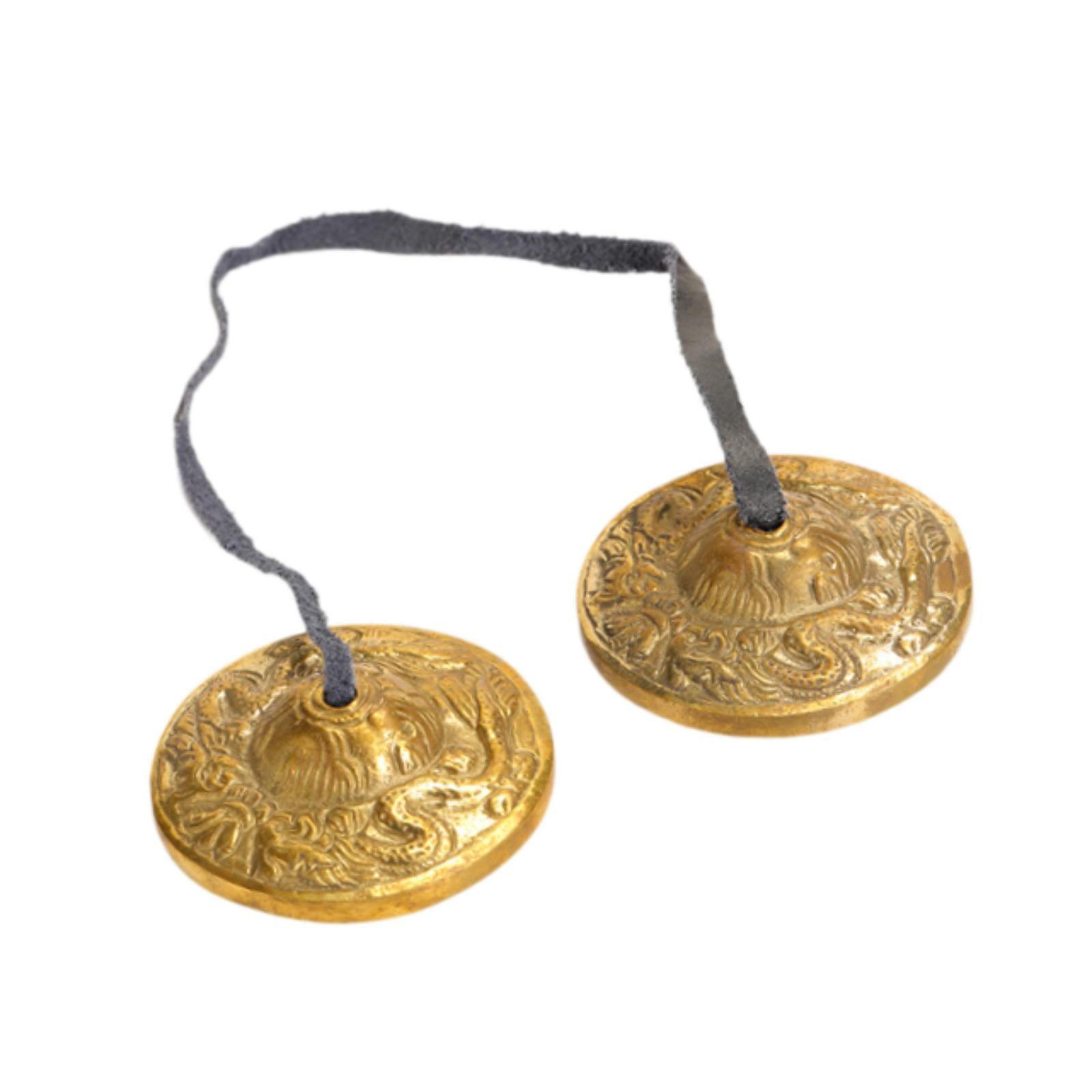 Tibetan Tingsha Cymbals 6.5cm Diameter Easy to Play Tibetan Meditation Bells C