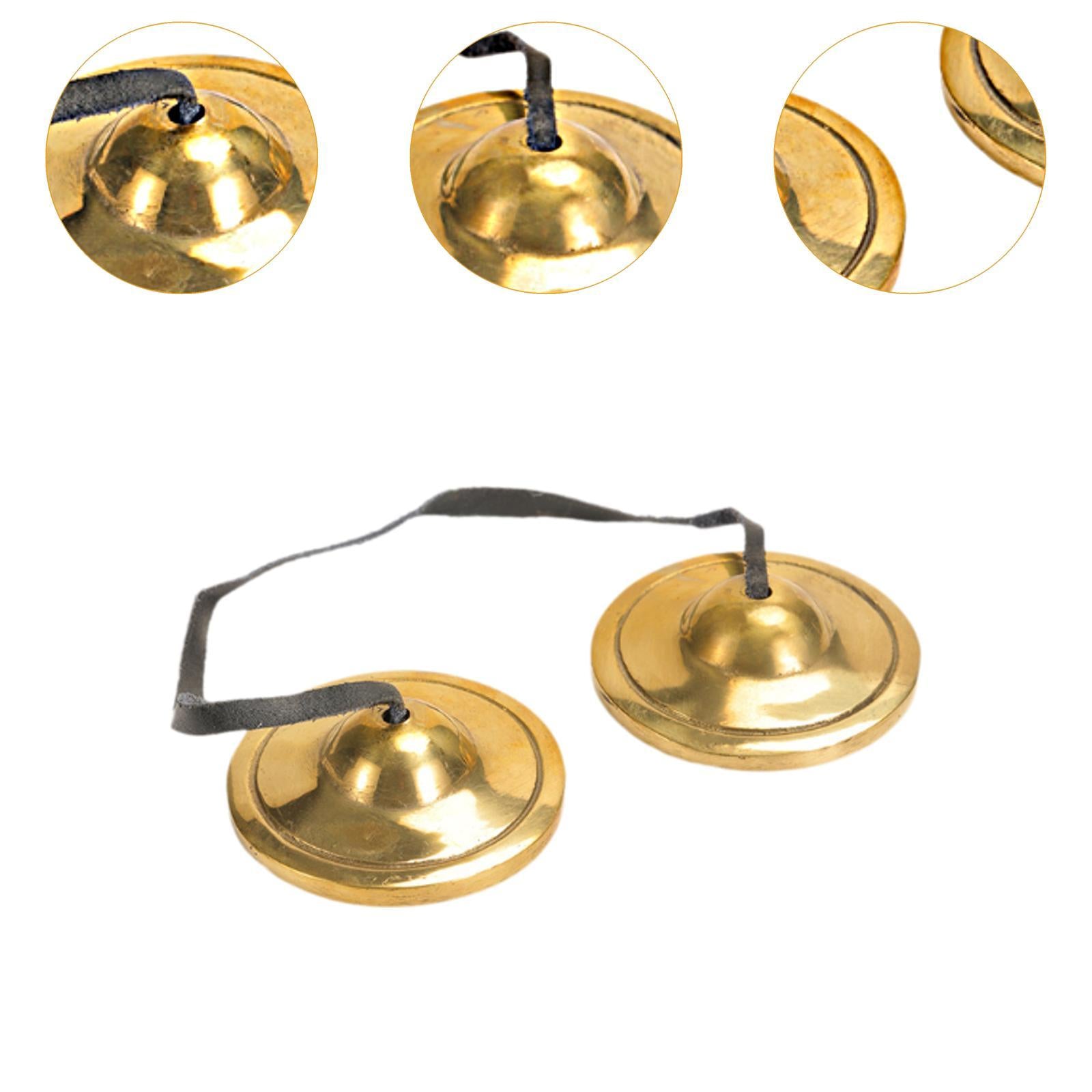 Tibetan Tingsha Cymbals 6.5cm Diameter Easy to Play Tibetan Meditation Bells D