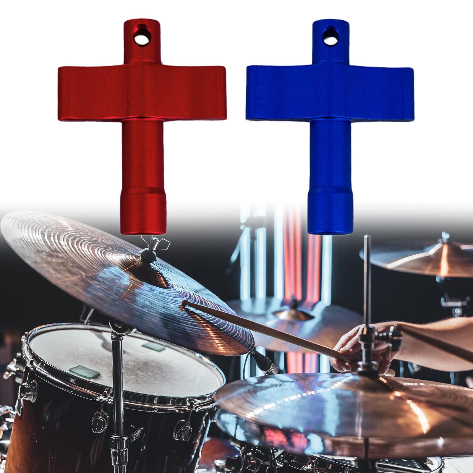 Drum Key Ergonomic for Drummer Sturdy T Shaped Hardware Tool Drum Tuning Key red
