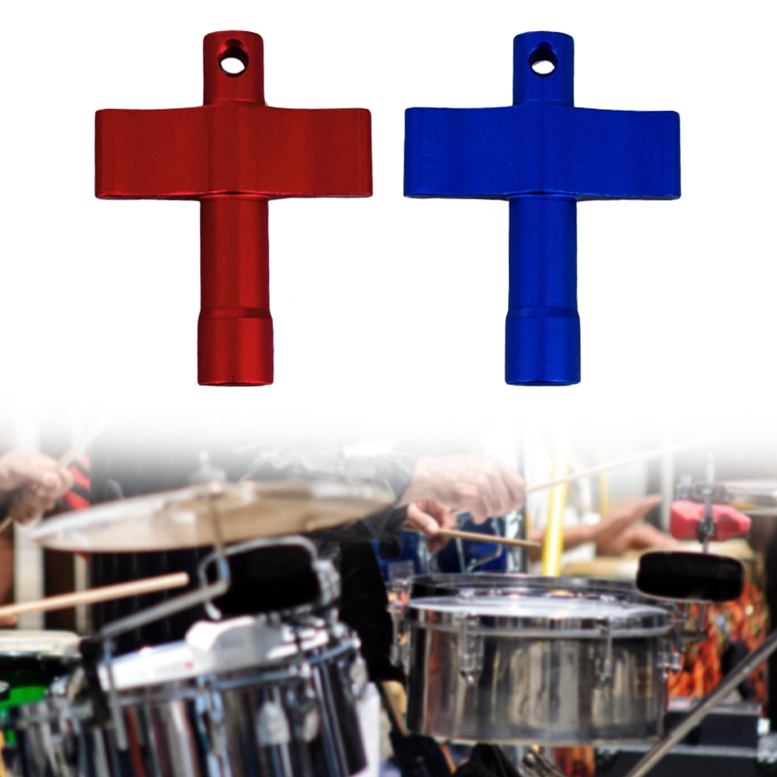 Drum Key Ergonomic for Drummer Sturdy T Shaped Hardware Tool Drum Tuning Key red