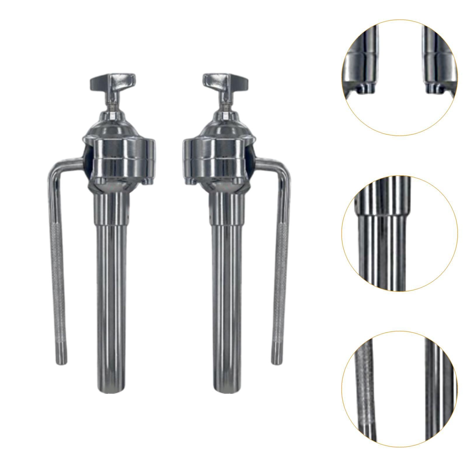 2Pcs Cymbal Stand Bracket Support Accessory Single Tom Holder for Percussion