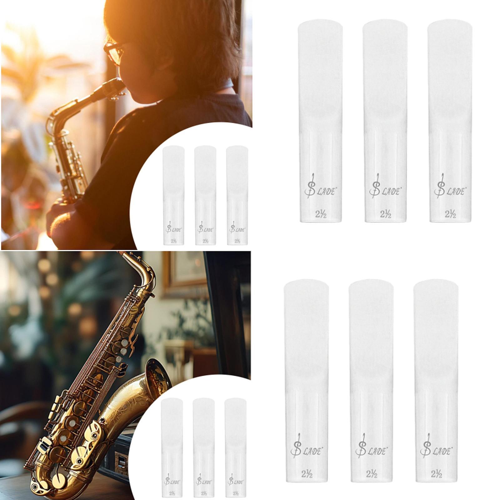 3 Pieces Saxophone Reeds Musical Performance Replacement for Player Beginner Alto