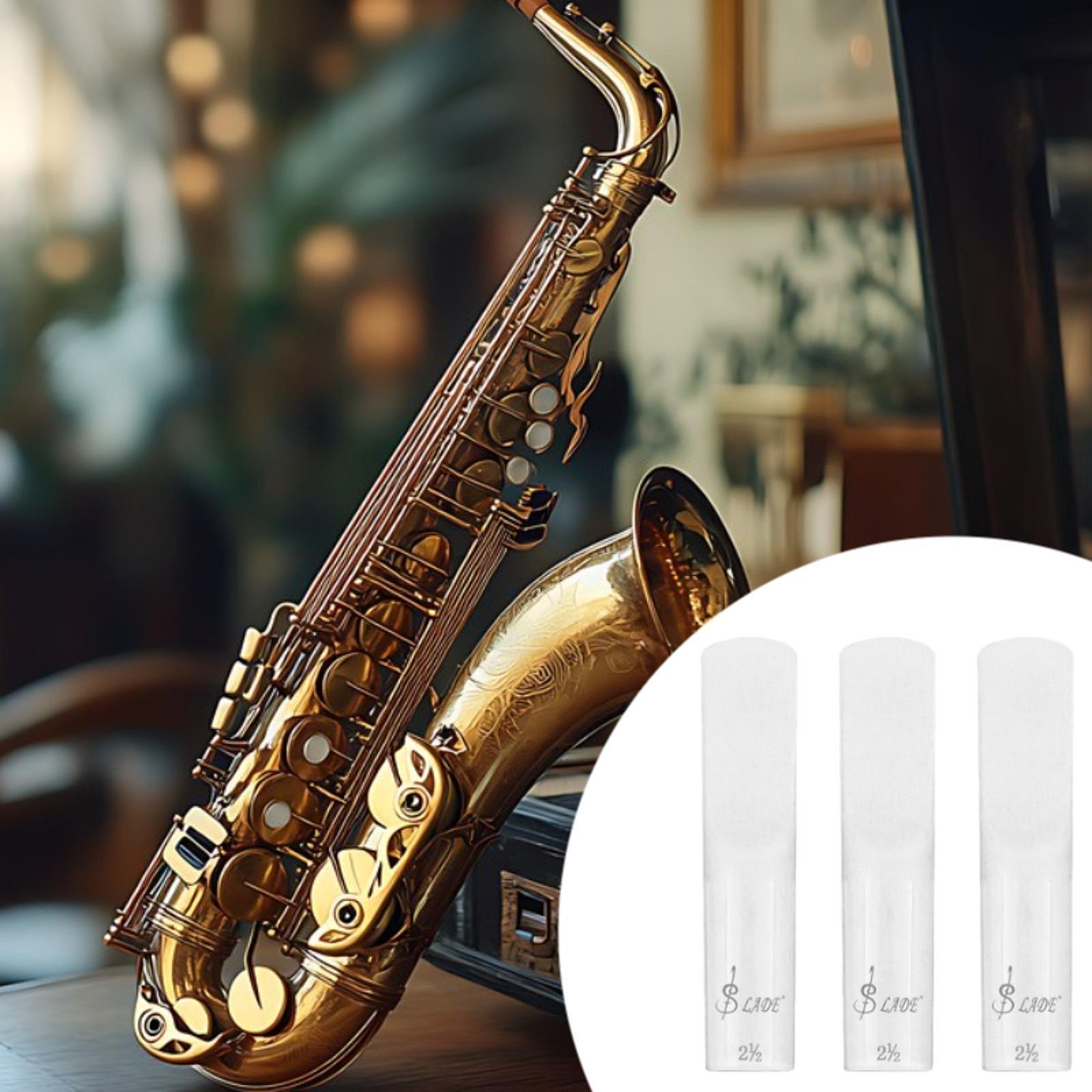 3 Pieces Saxophone Reeds Musical Performance Replacement for Player Beginner Tenor
