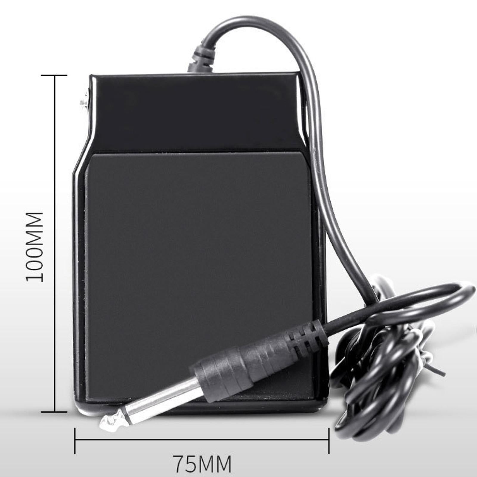 Generic Sustain Pedal 3.9x3inch Single Pedal for Electronic Keyboards Sturdy