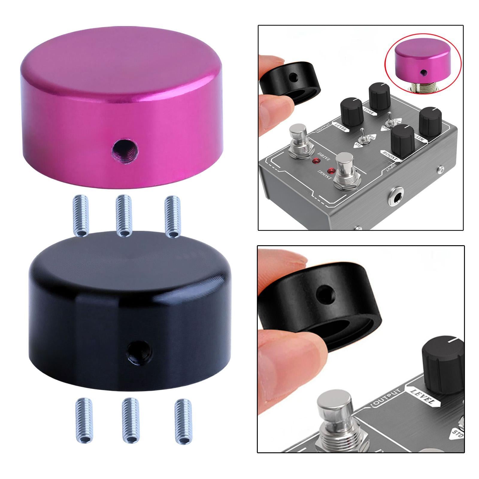 Guitar Effects Pin Cap Easy to Install Pedal Box Foot Knob for Effect Pedals Purple