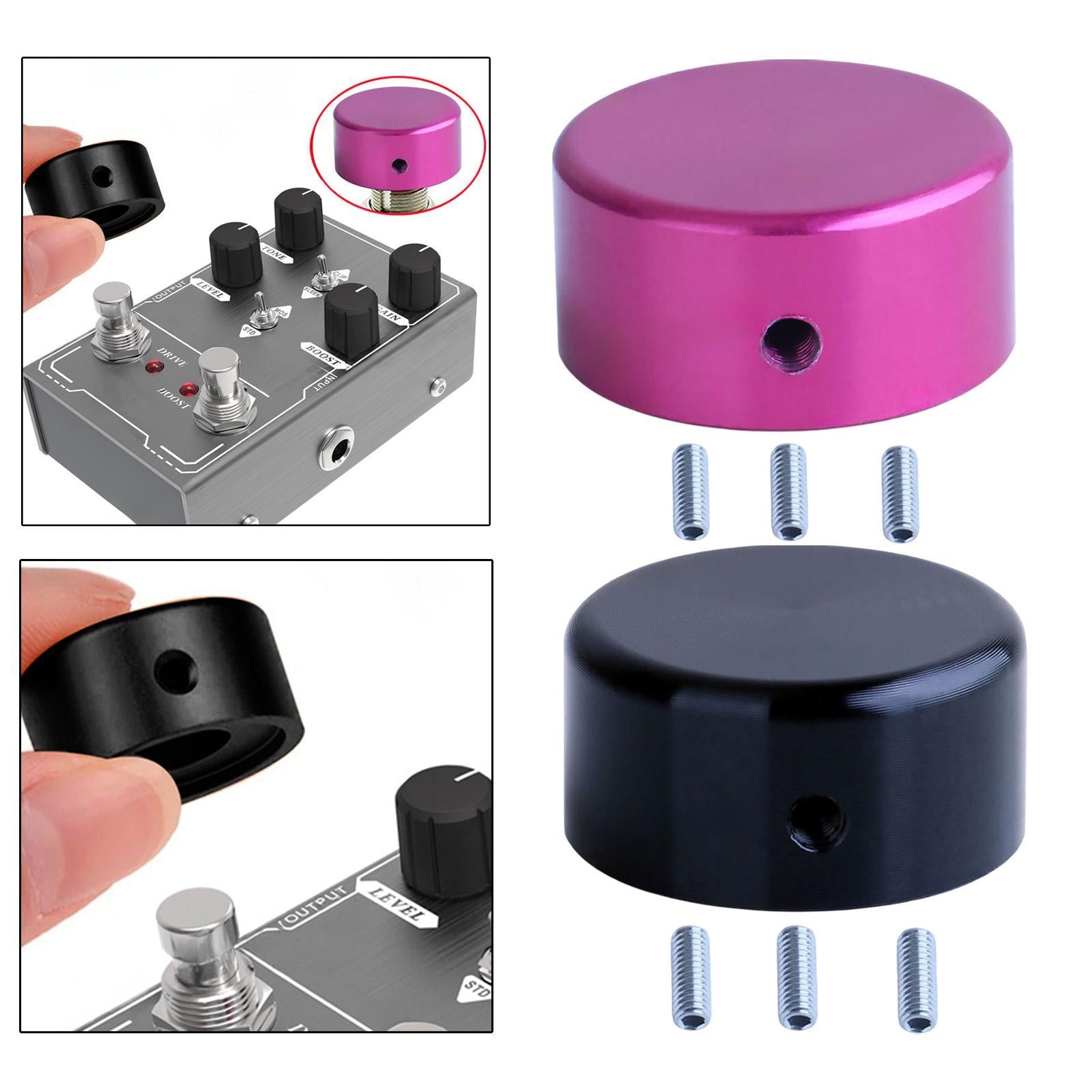 Guitar Effects Pin Cap Easy to Install Pedal Box Foot Knob for Effect Pedals Purple
