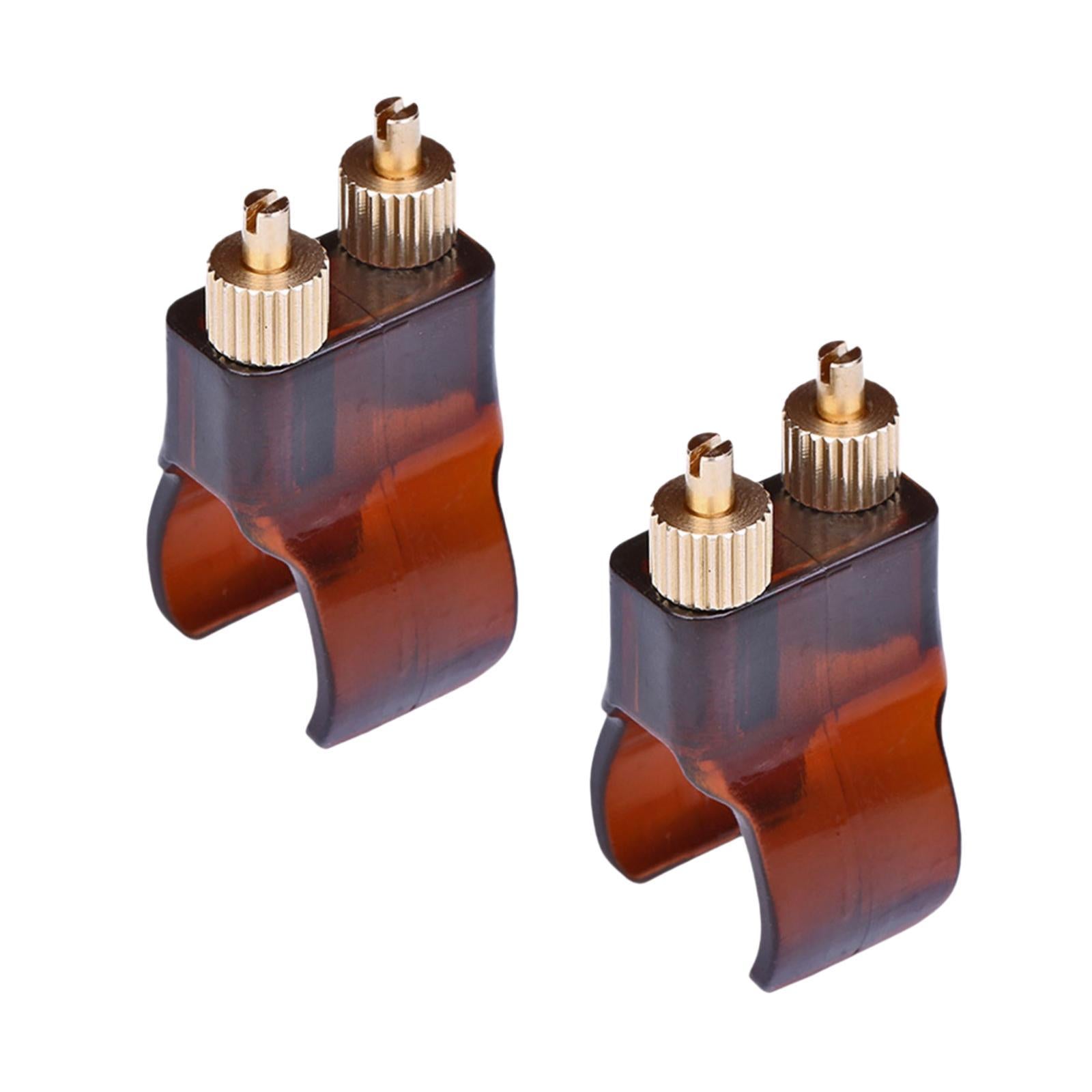 2 Pieces Erhu Fine Tuner Lightweight Brown Professional Tuning Hardware Tool