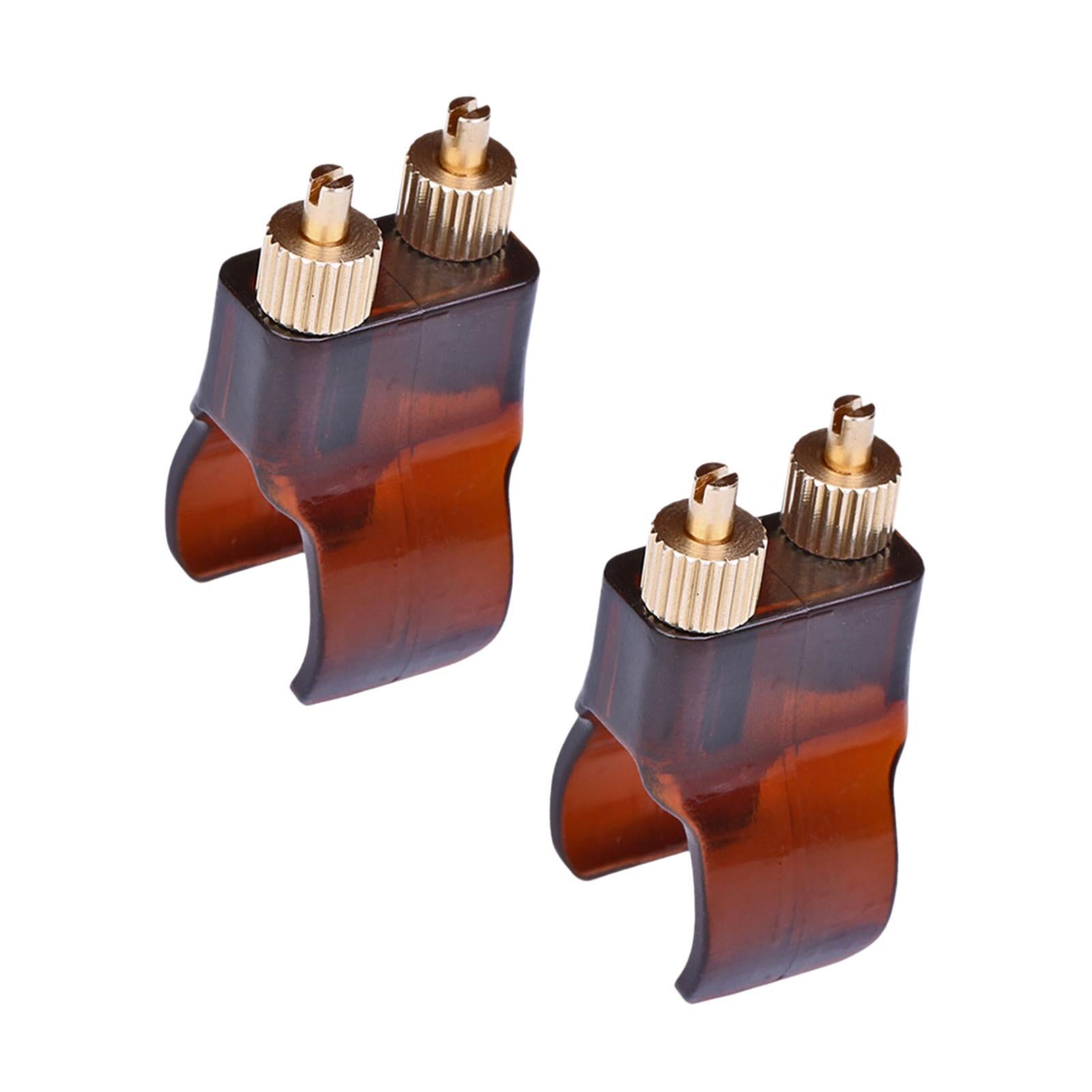 2 Pieces Erhu Fine Tuner Lightweight Brown Professional Tuning Hardware Tool